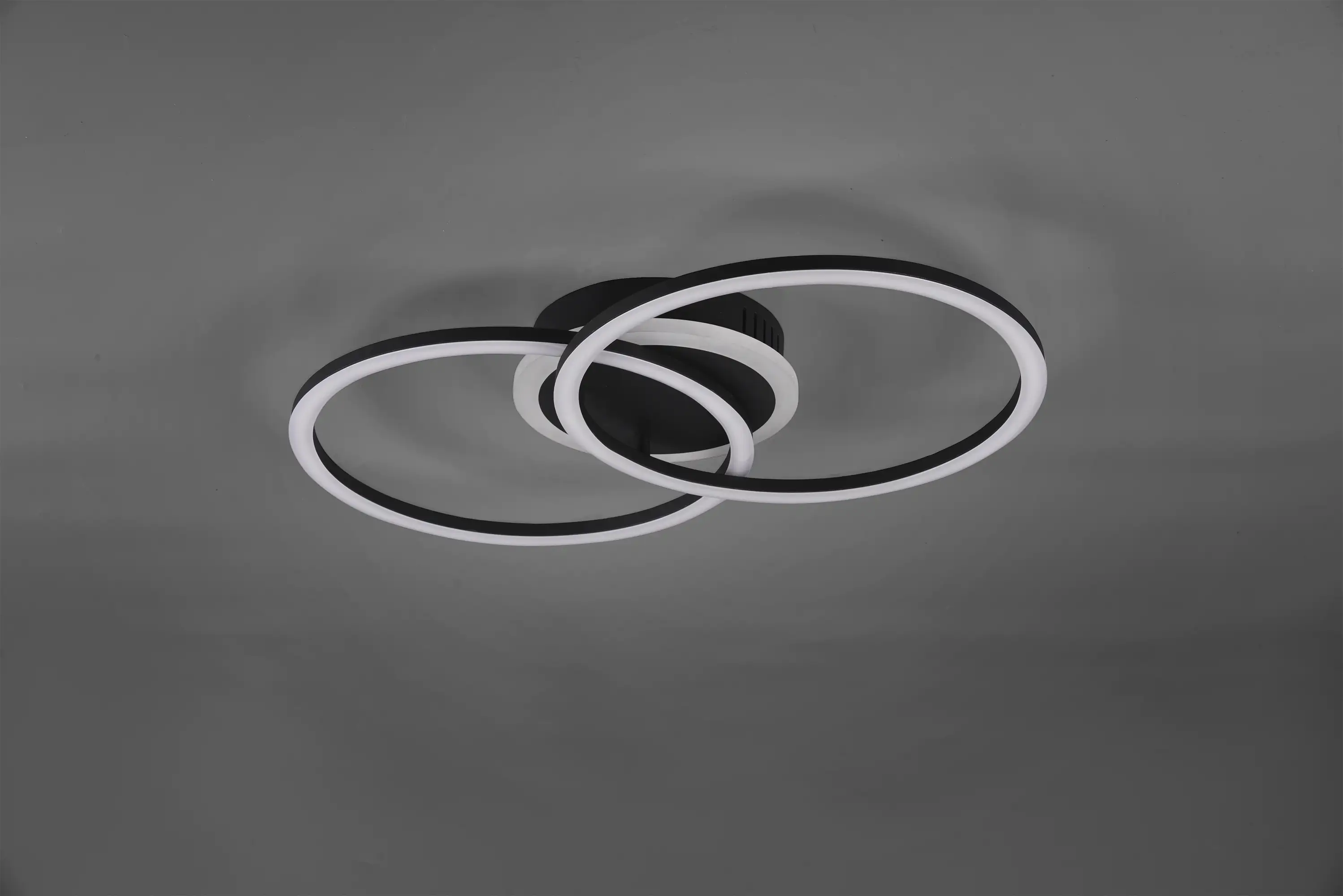 Reality LED Deckenleuchte VENIDA schwarz matt, Acryl weiß