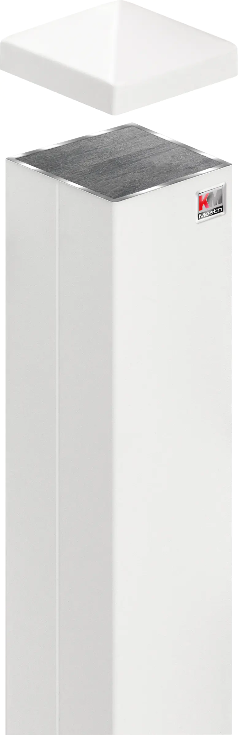 KM Zaun Zaunpfosten 110 cm, 70 x 70 mm, weiß KM Zaun Zaunpfosten 110 cm, 70 x 70 mm, weiß