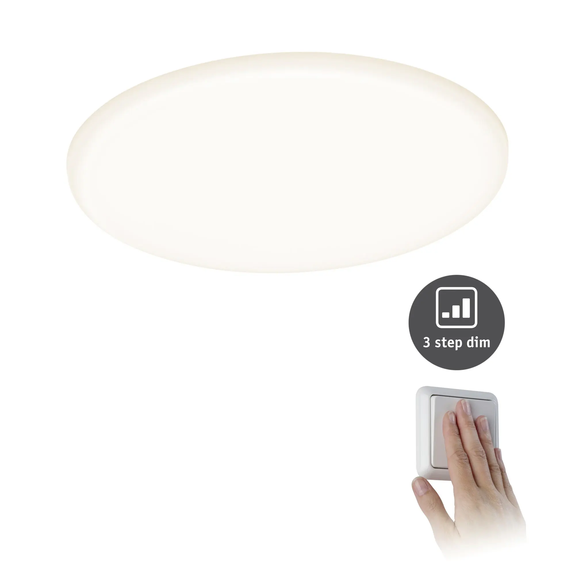 Paulmann Einbauleuchte LED Veluna Varifit rund Ø 18,5 cm 17 W satin