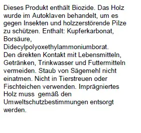 Zaunriegel 250 x 7 cm, kesseldruckimprägniert