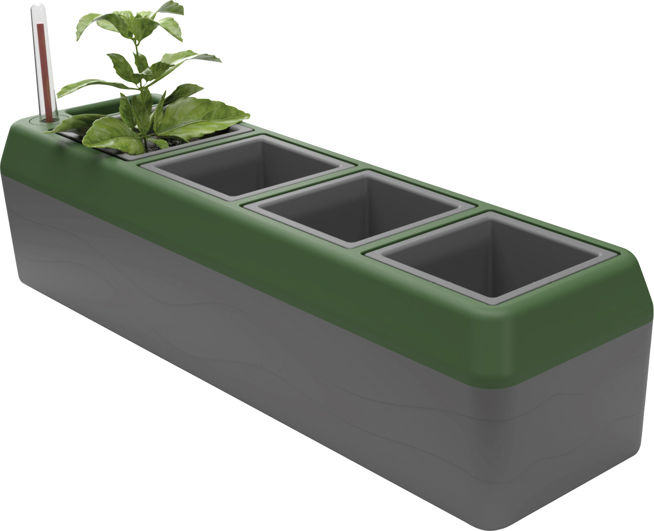 blumenkasten mit krutern und blumen 4er Pflanzen Box italienische Kruter  Green Me Up