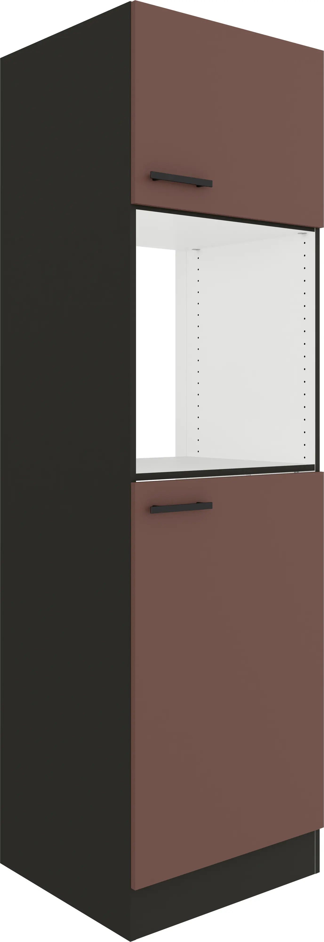 Optifit Hochschrank Nizza 407 rostrot/anthrazit 60 cm