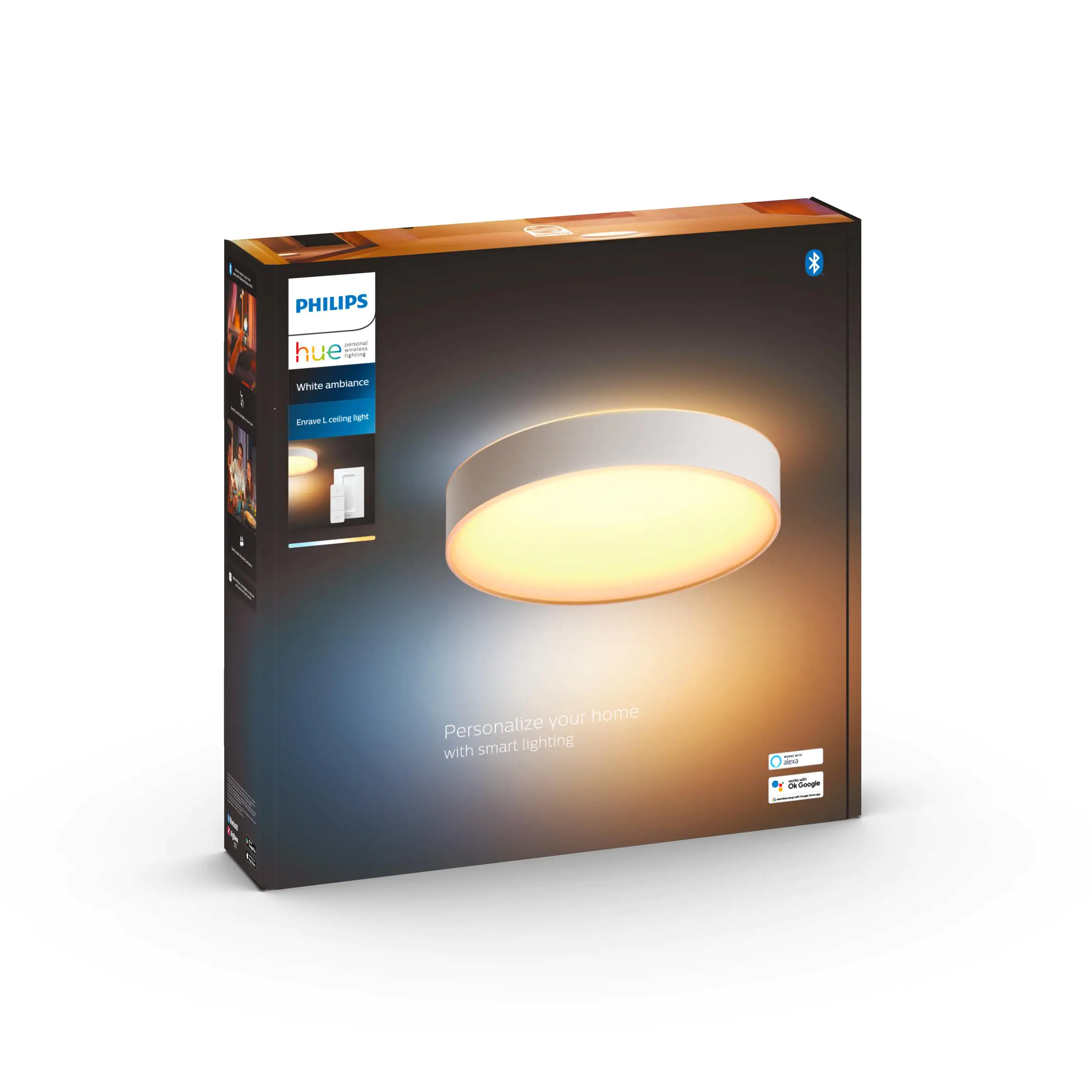 Philips Hue LED Deckenleuchte White Ambiance Enrave warmweiß-kaltweiß
