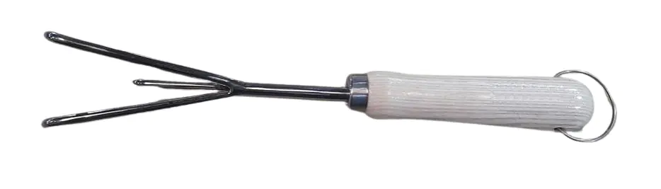 Primaster Handgartengrubber Edelstahl 21 cm mit Holzgriff