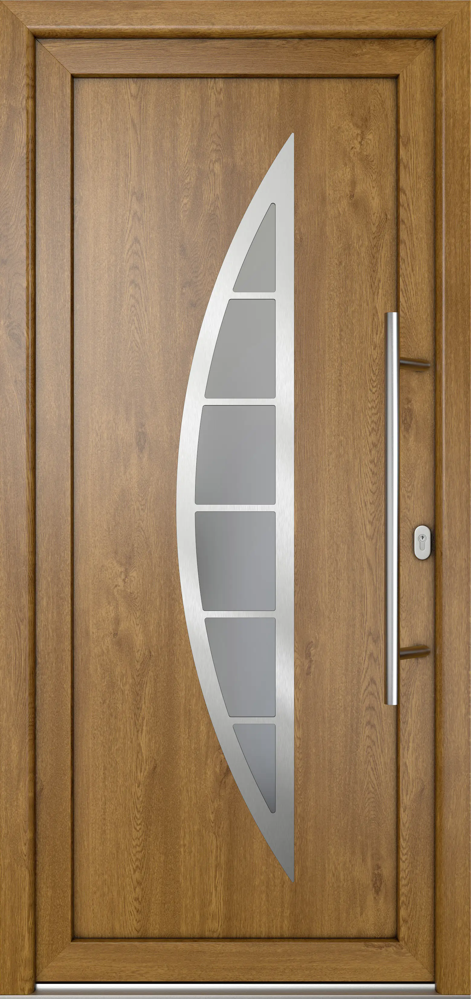 Meeth Haustür Signum Pro PVC Modell 28 108 x 200 cm DIN Rechts weiß/golden oak Meeth Haustür Signum Pro PVC Modell 28 108 x 200 cm DIN Rechts weiß/golden oak