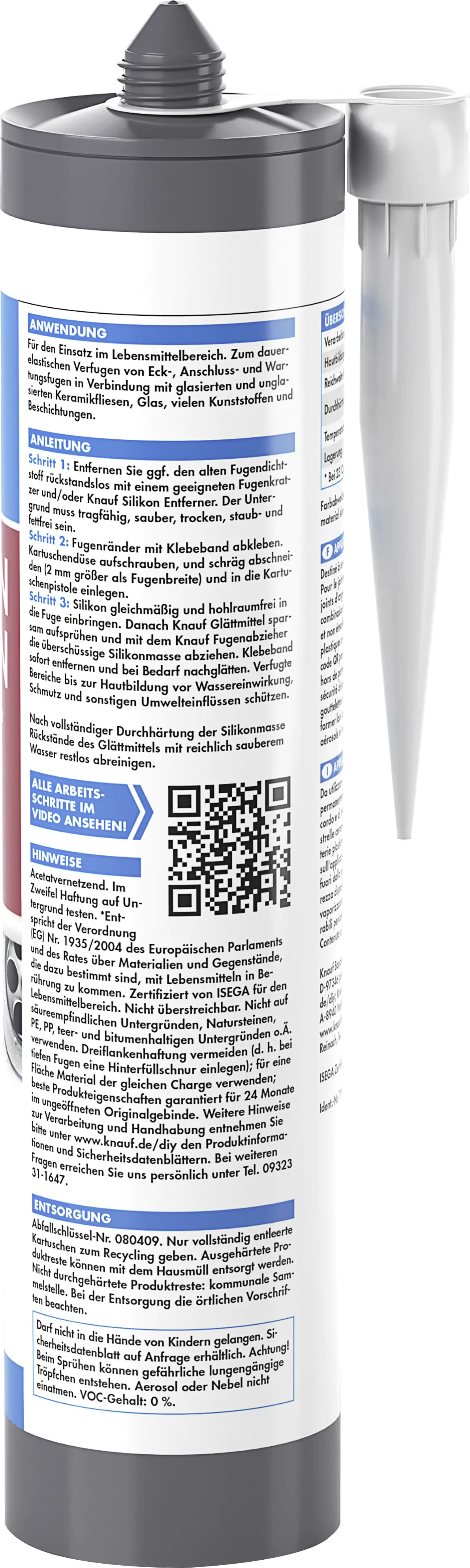 Knauf Küchen Silikon 300 ml weiß