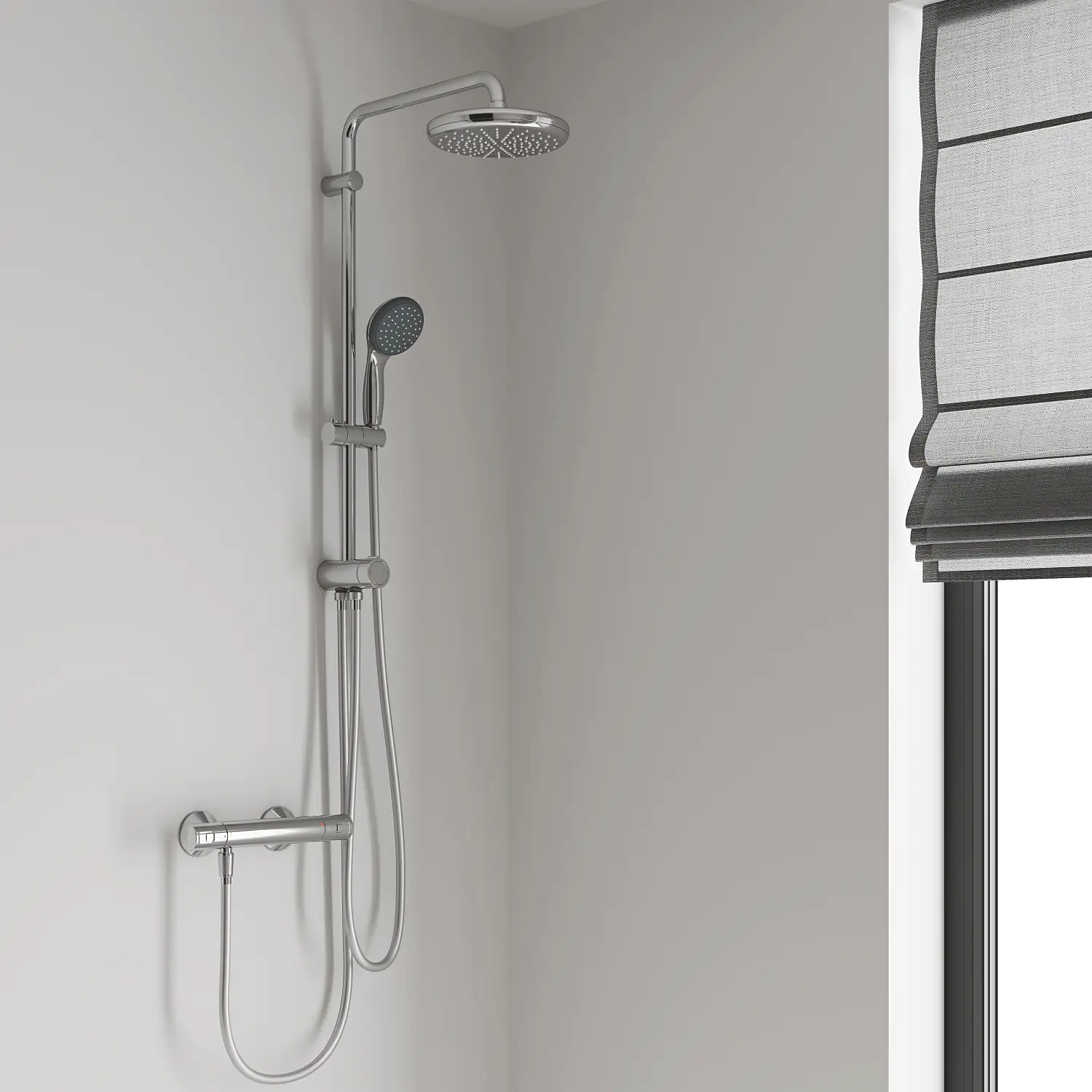 Grohe Kopfbrausesystem Vitalio Start 210 verchromt mit Umstellung