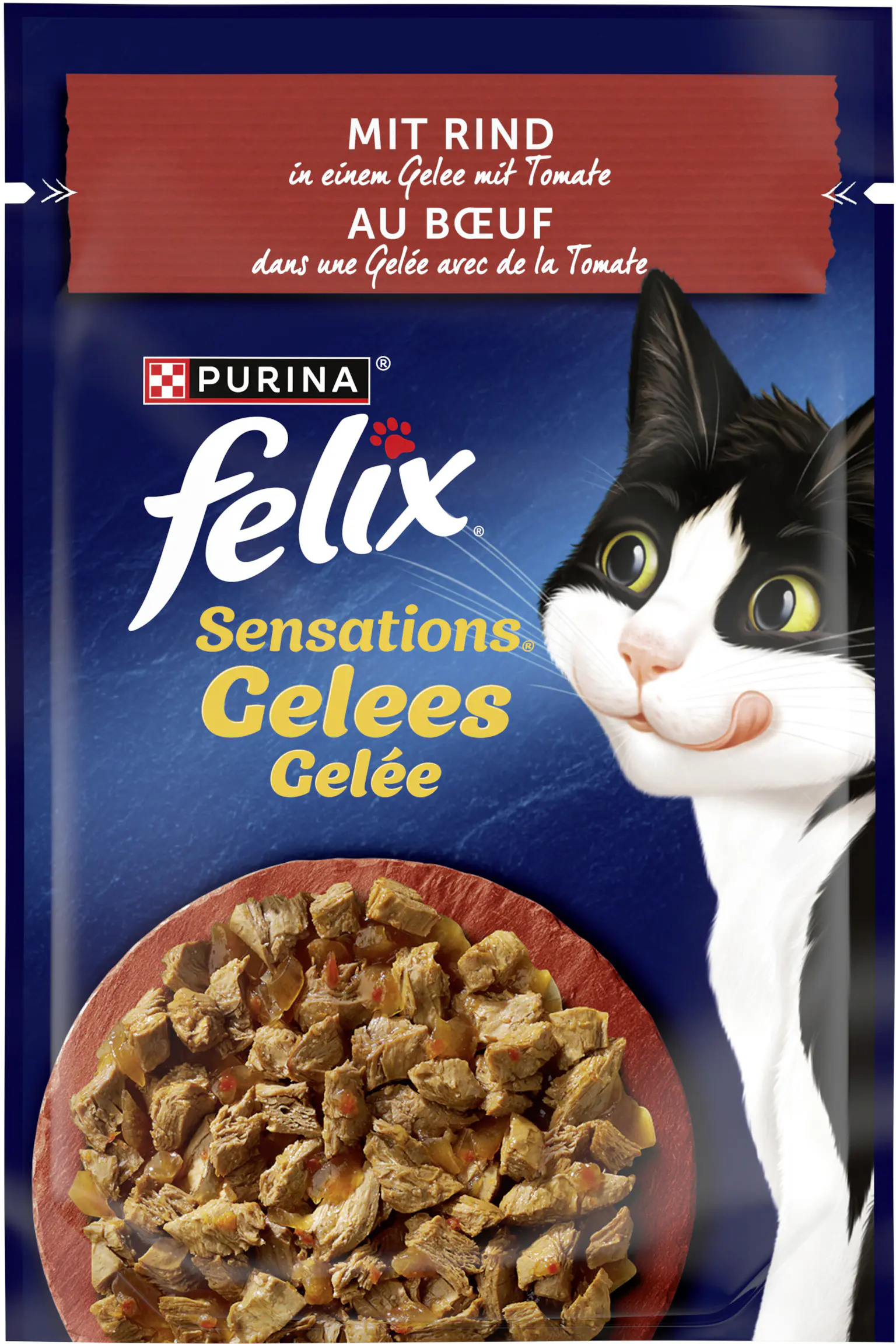 Felix Sensations Gelees Rind & Tomate 85 g