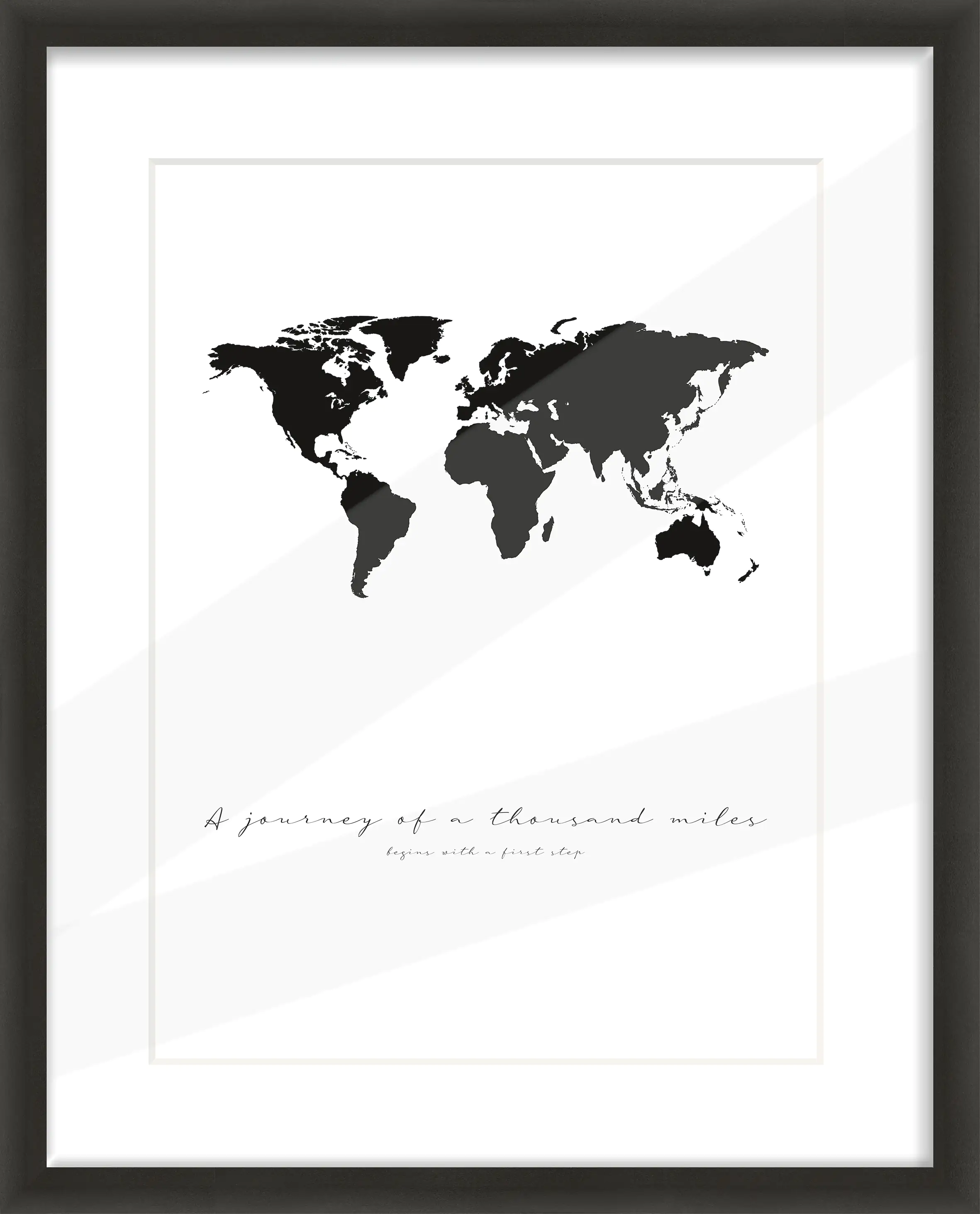 Alu Bilderrahmen Premium schwarz 40 x 50 cm