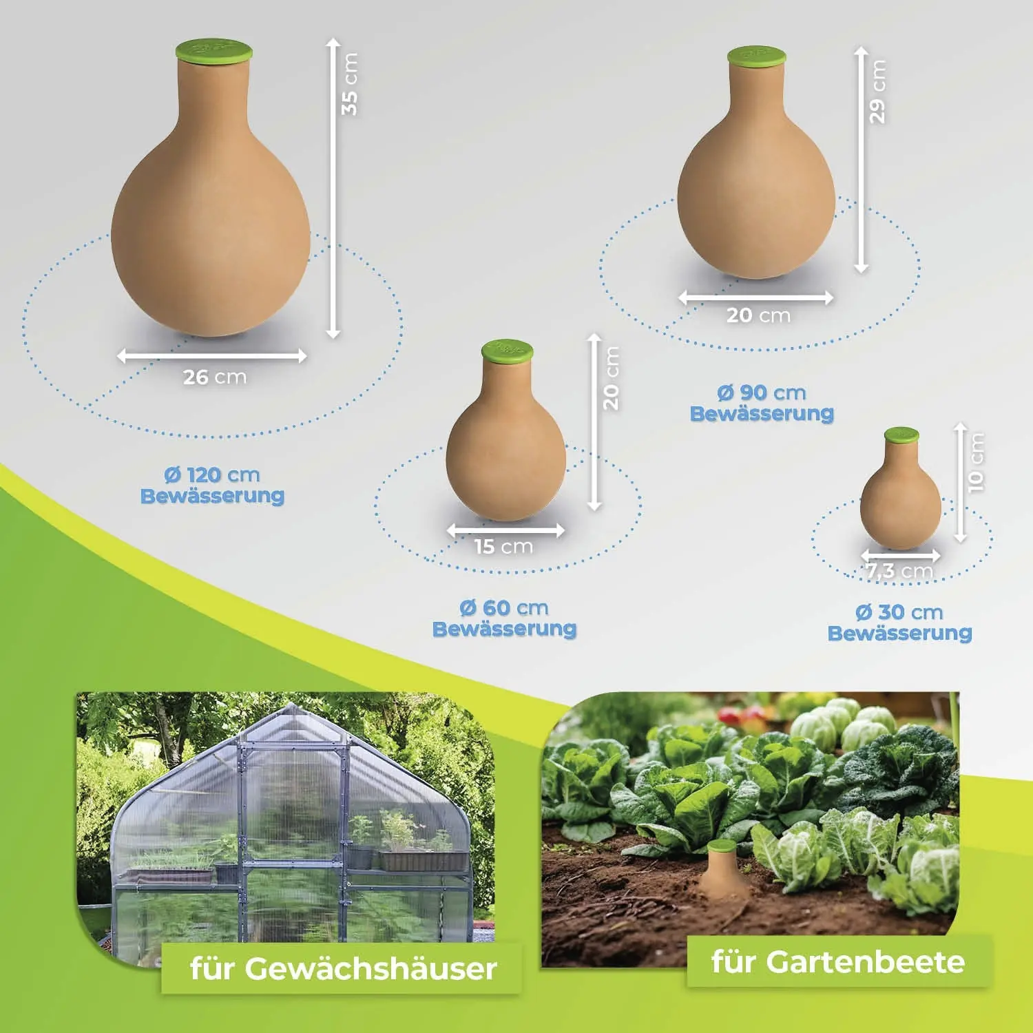 BioGreen Pflanzenbewässerung Olla Hydro Max M 3 L 