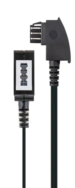 Schwaiger Verlängerungskabel TAE 6 m TAE-Buchse zu TAE-Stecker, schwarz