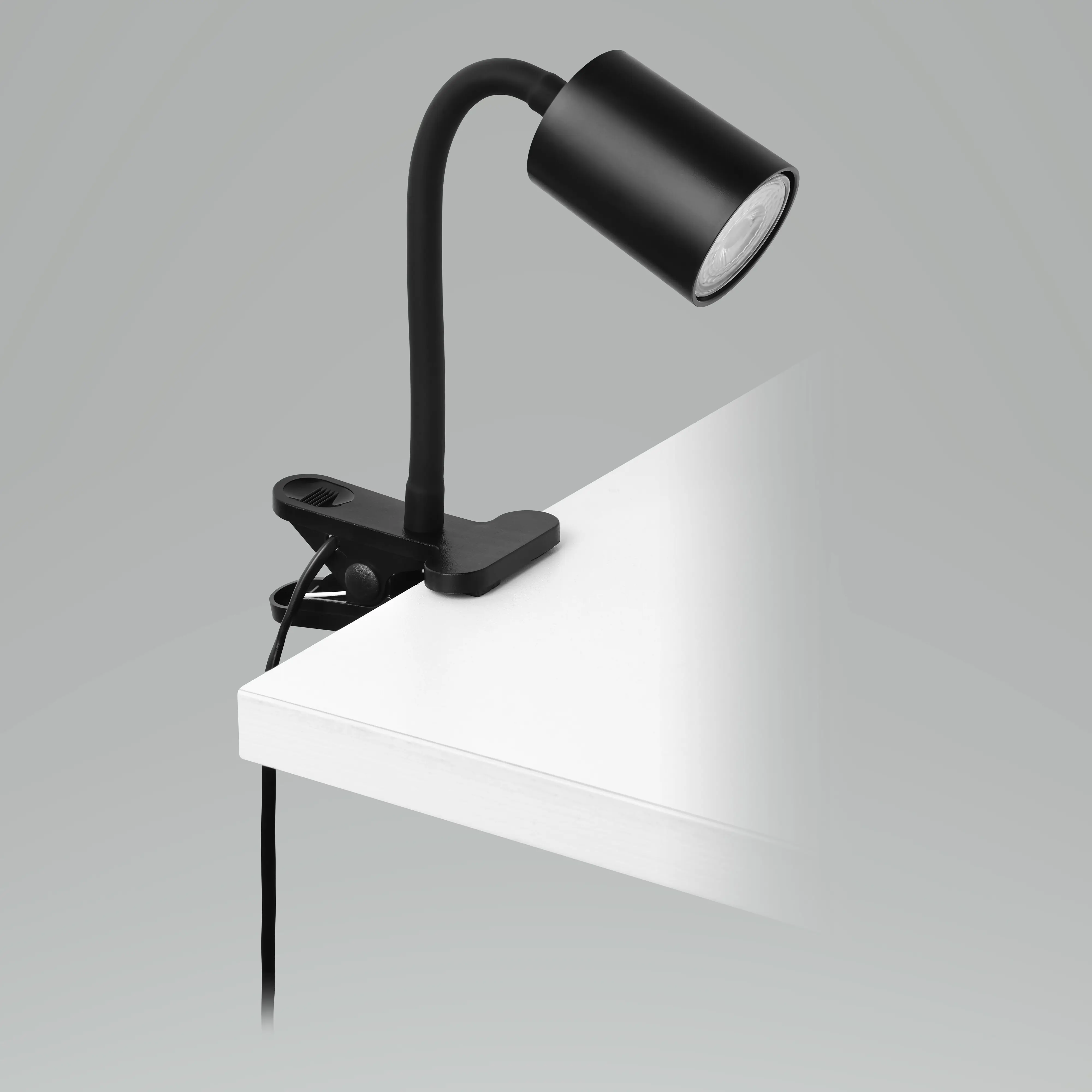 Eglo Klemmleuchte Portella GU10 schwarz, Stahl