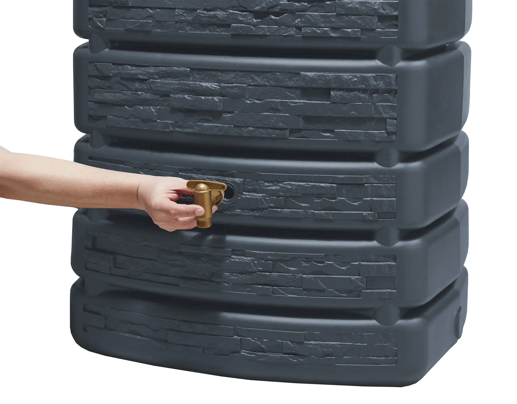 4rain Regenwasser-Wandtank Slim graphitgrau 500 L 4rain Regenwasser-Wandtank Slim graphitgrau 500 L