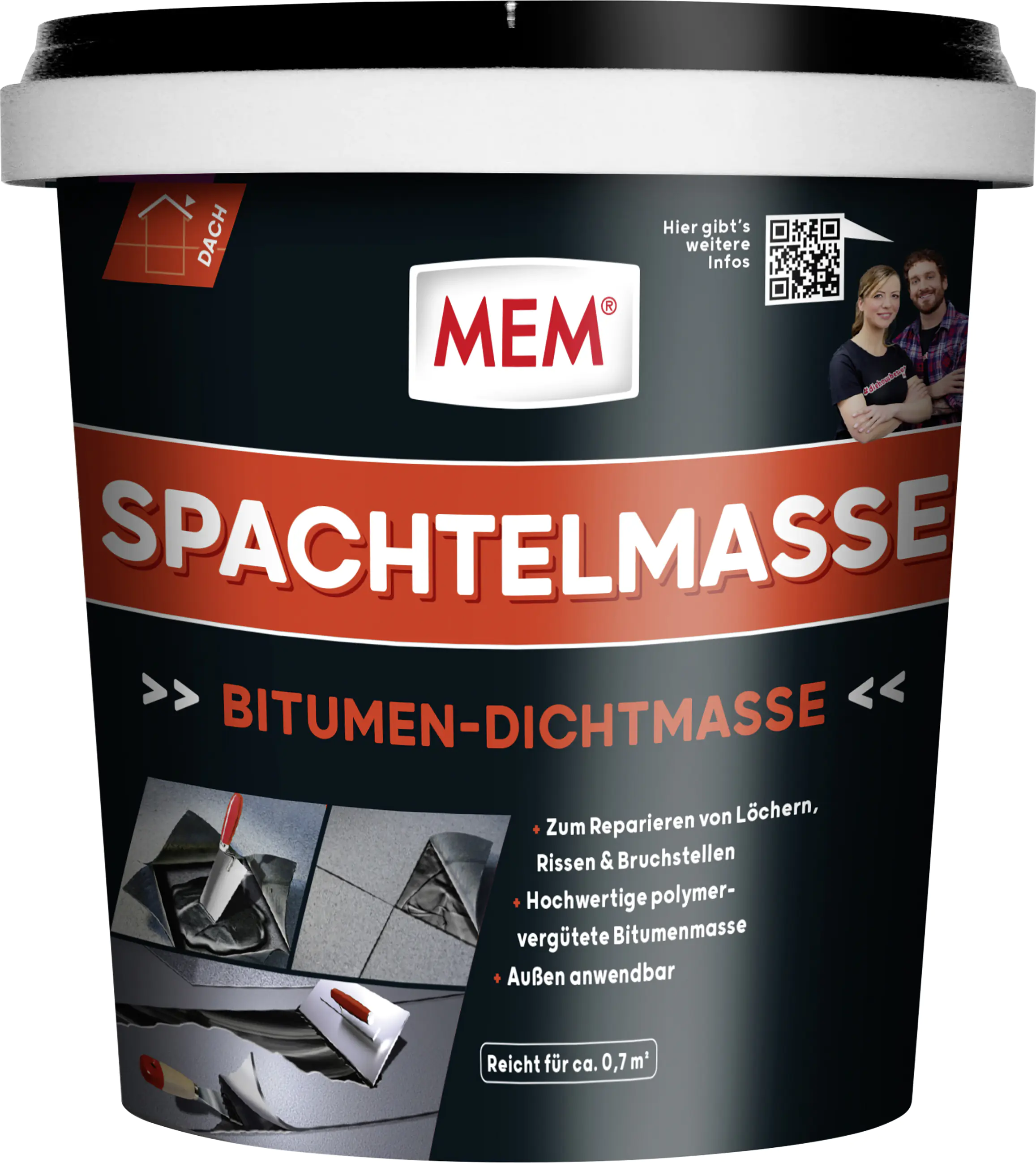 MEM Bitumen Spachtelmasse 1 kg