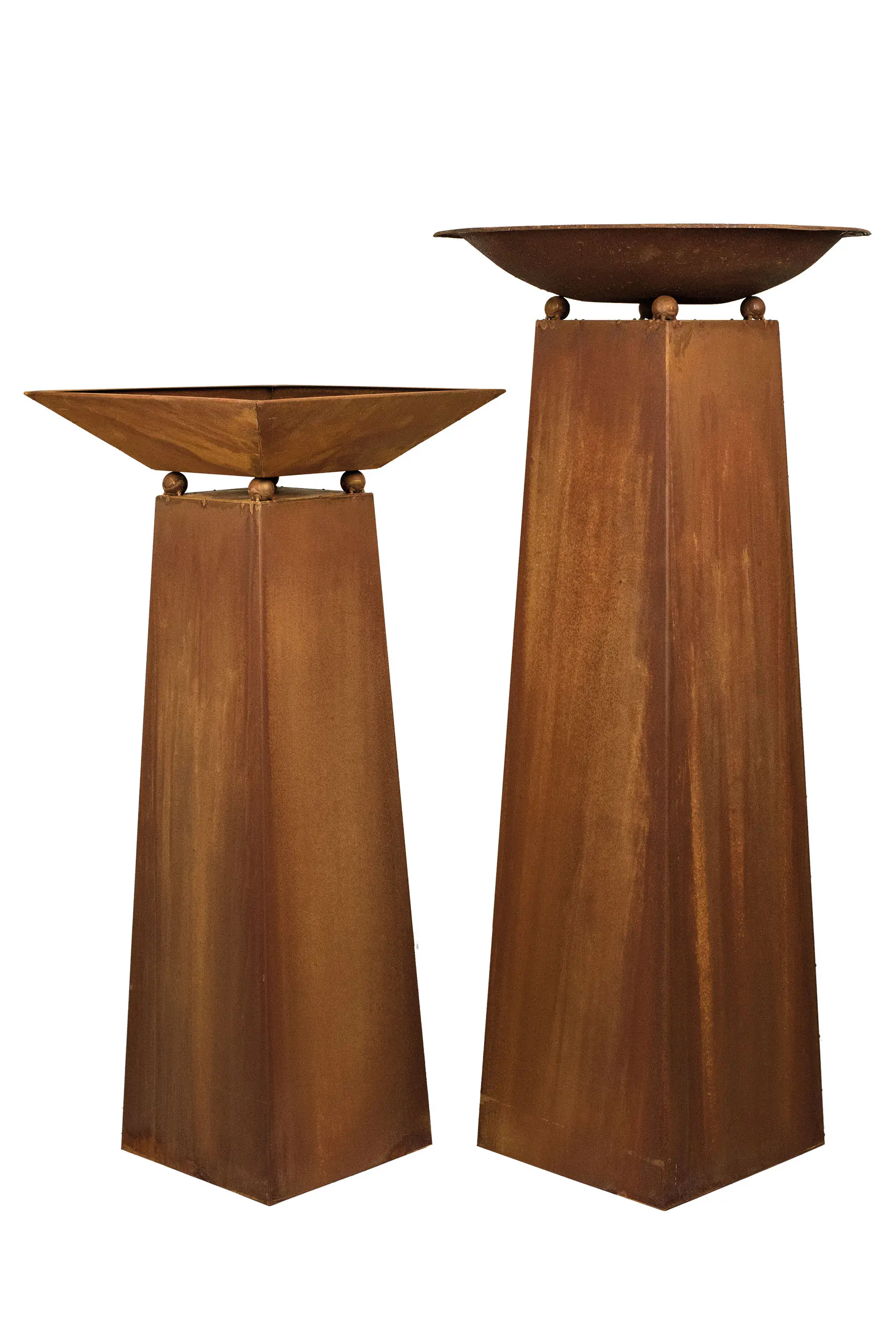 Badeko Konusgefäß 80 x 50 x 50 cm rostbraun 2 Stück Badeko Konusgefäß 80 x 50 x 50 cm rostbraun 2 Stück