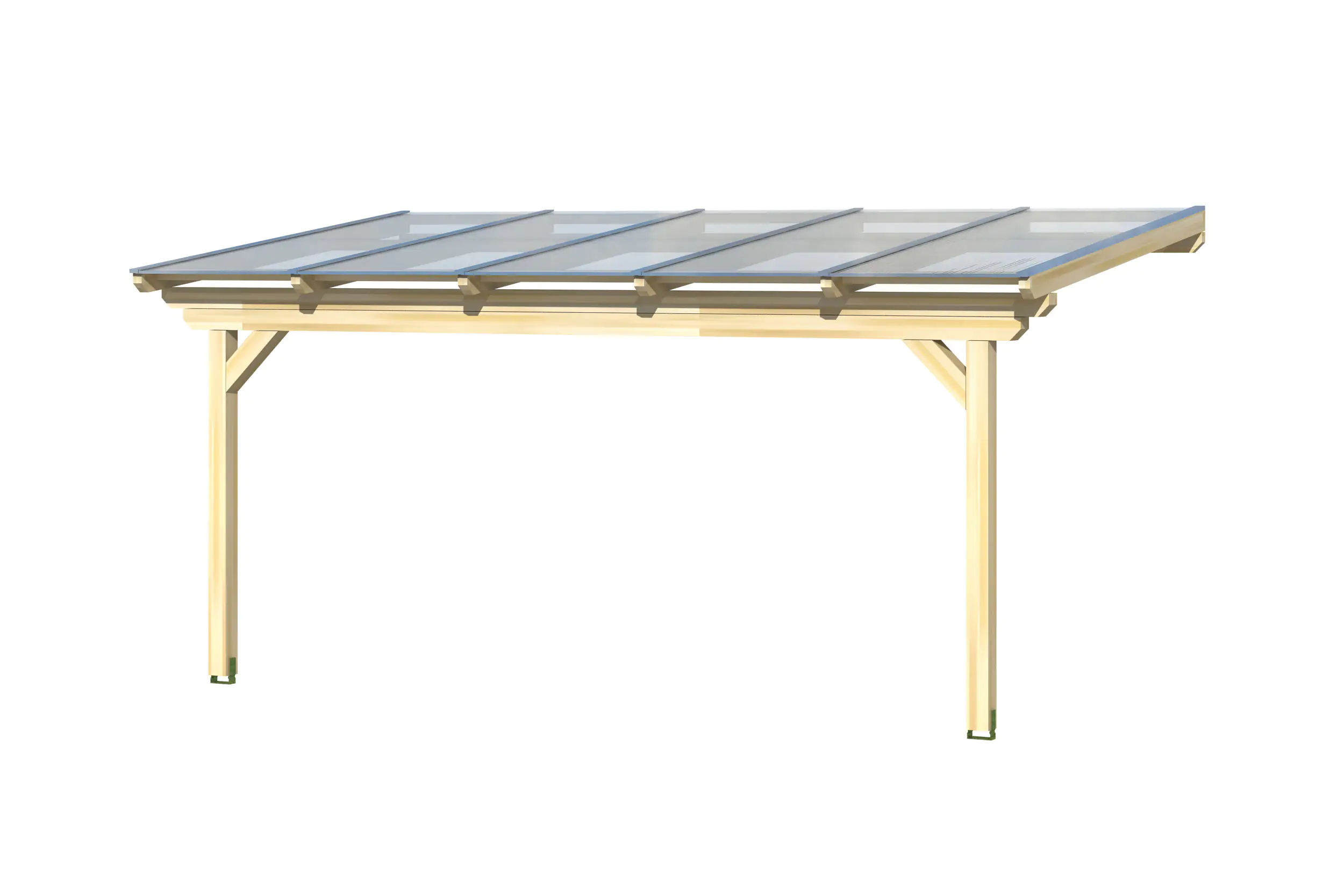 SKAN HOLZ Terrassenüberdachung Ancona 541 x 250 cm Leimholz