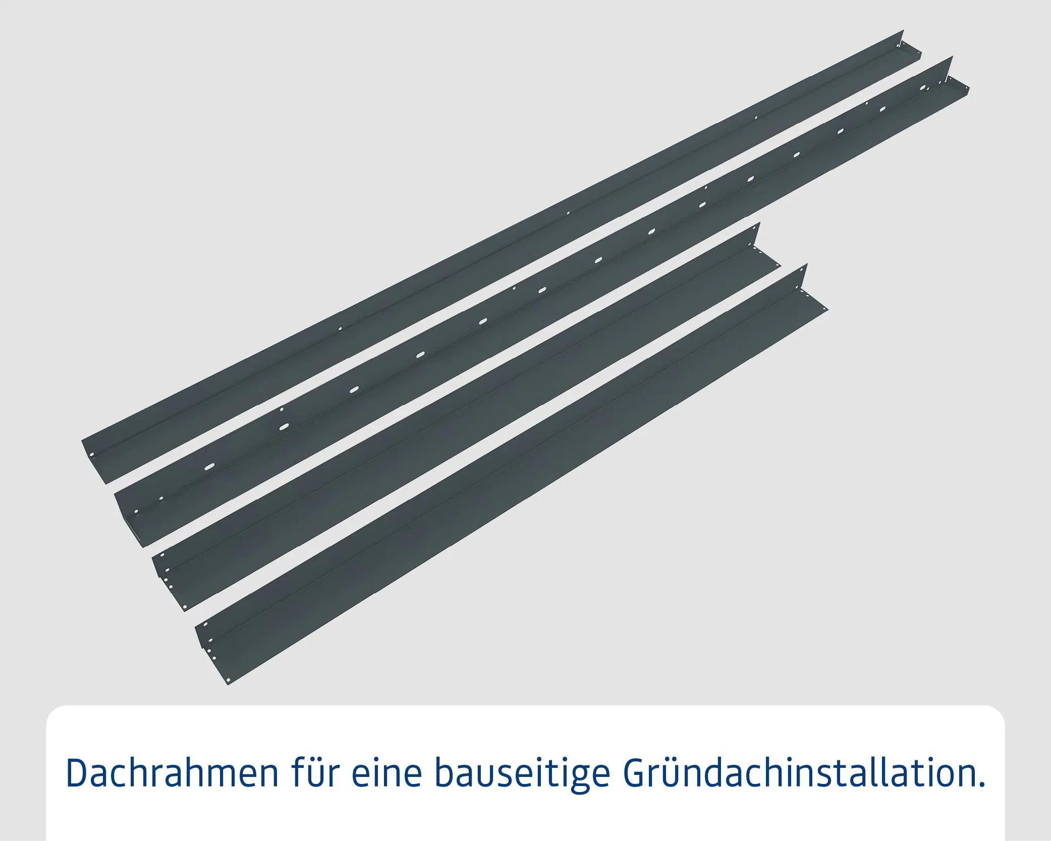 EcoStar Dachrahmen für Gründach Pultdach Typ 2 anthrazit EcoStar Dachrahmen für Gründach Pultdach Typ 2 anthrazit