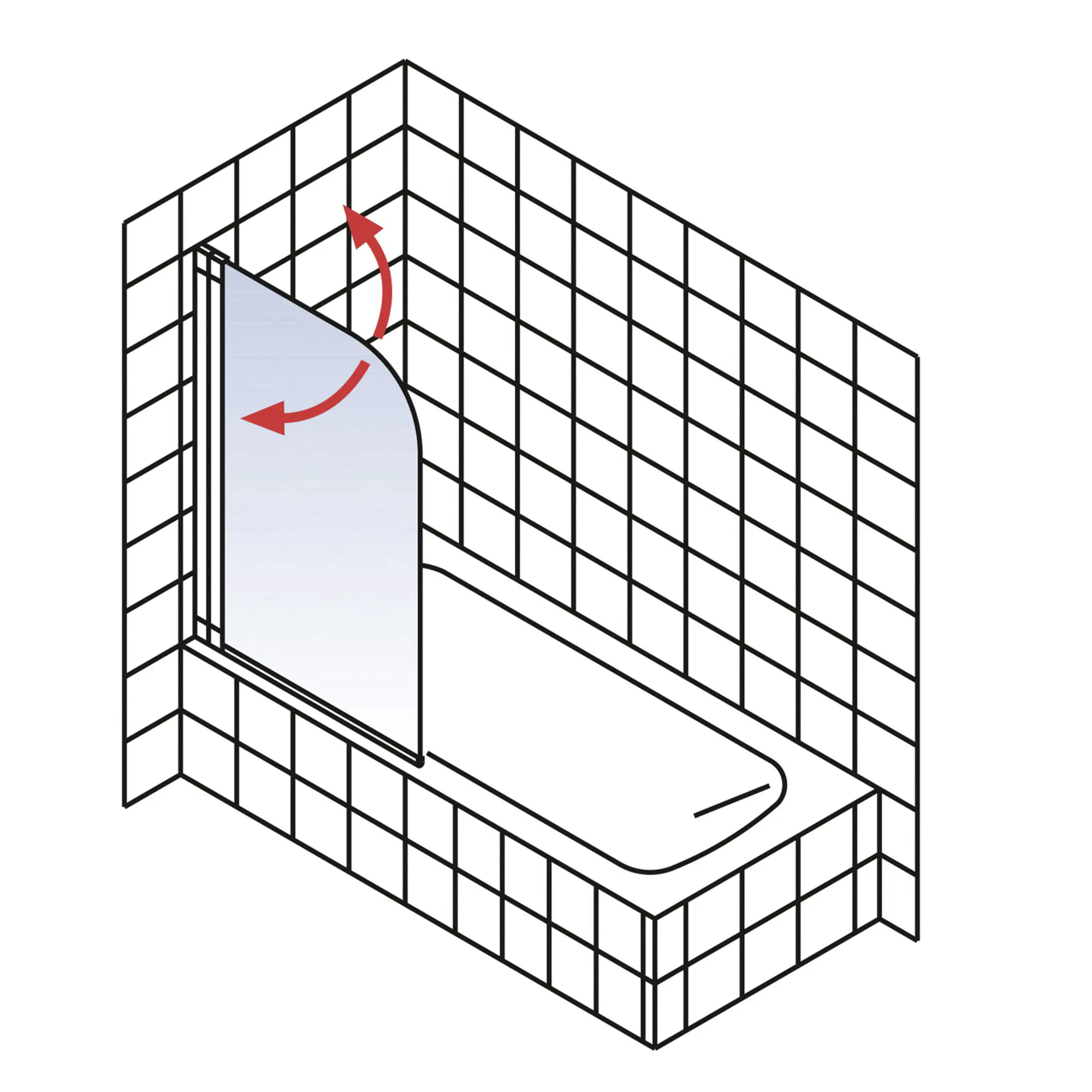 Schulte Badewannenaufsatz D1650 1-tlg. 80 x 140 cm