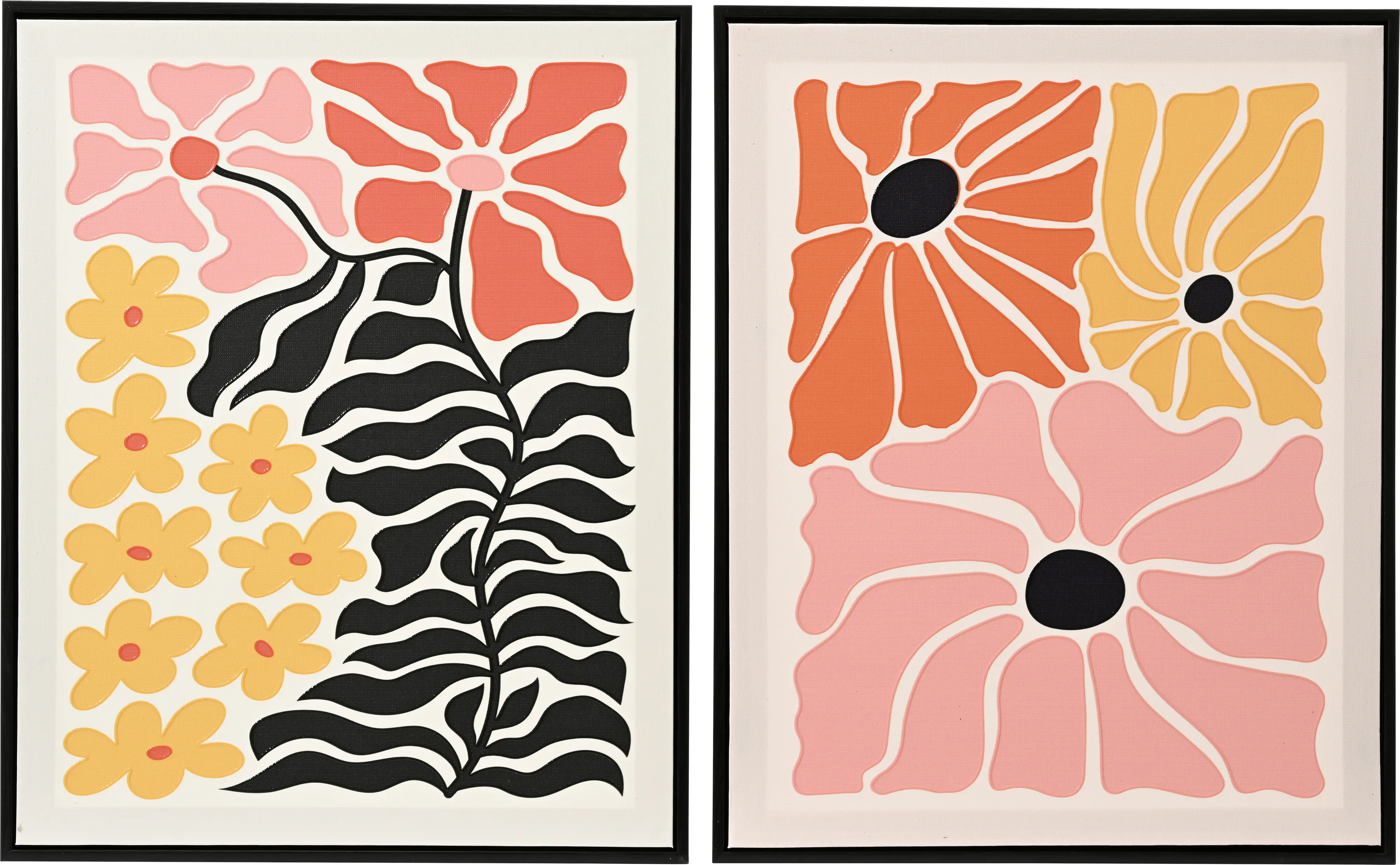 Kaemingk Gemälde Leinwand Blumen 2-fach sortiert 50 cm Kaemingk Gemälde Leinwand Blumen 2-fach sortiert 50 cm