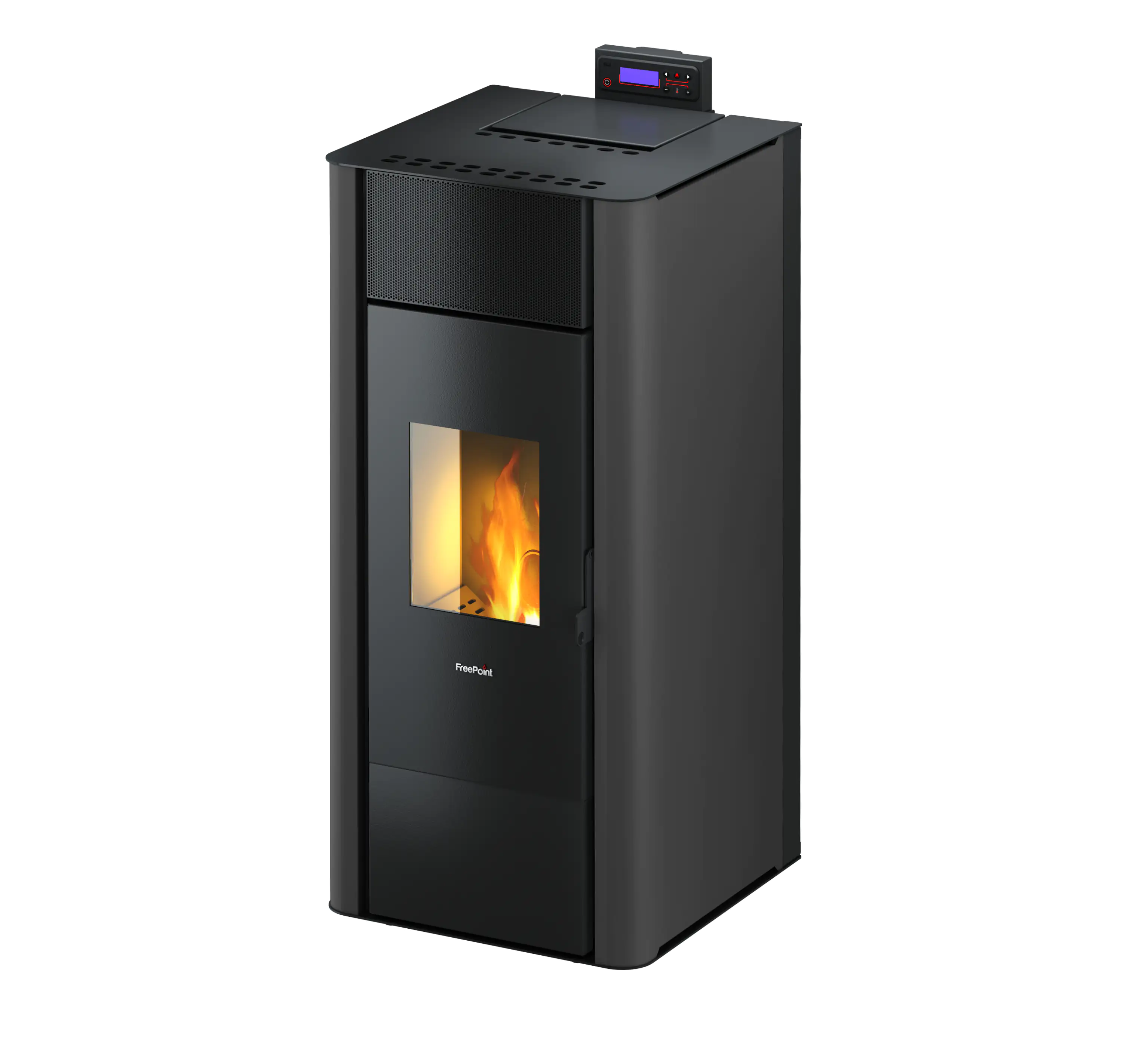 FreePoint wasserführender Pelletofen Tesis 23 anthrazit schwarz bis 22,8 kW Heizleistung