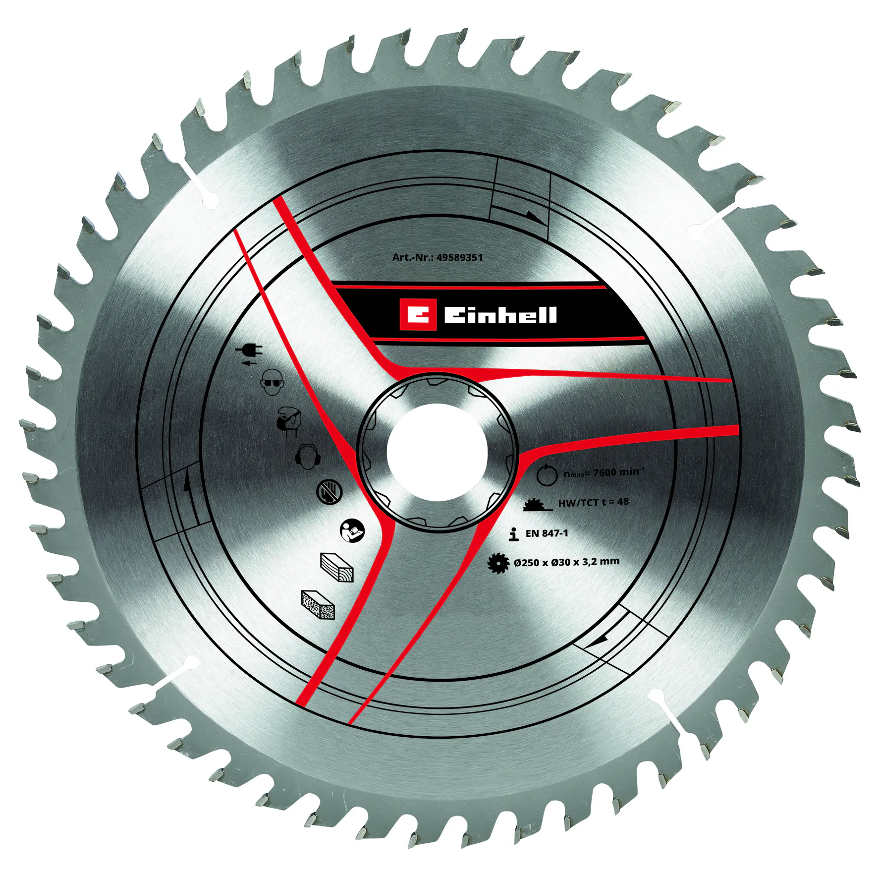 Einhell Kreissägeblatt Sbl D 250 x 30 x 3,2 mm 48 Zähne
