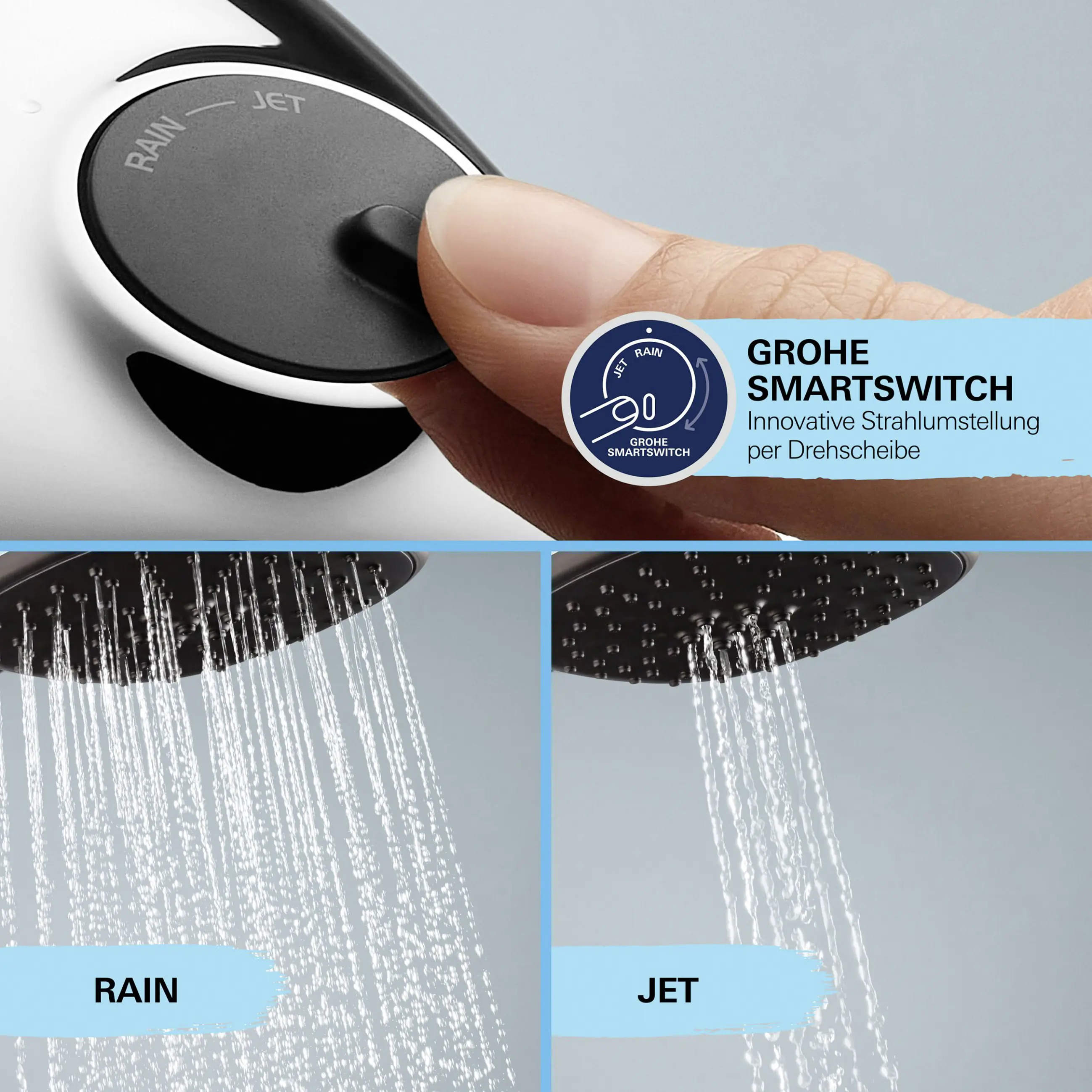 Grohe Duschsystem inkl. Umsteller Vitalio Start System 250 Flex chrom