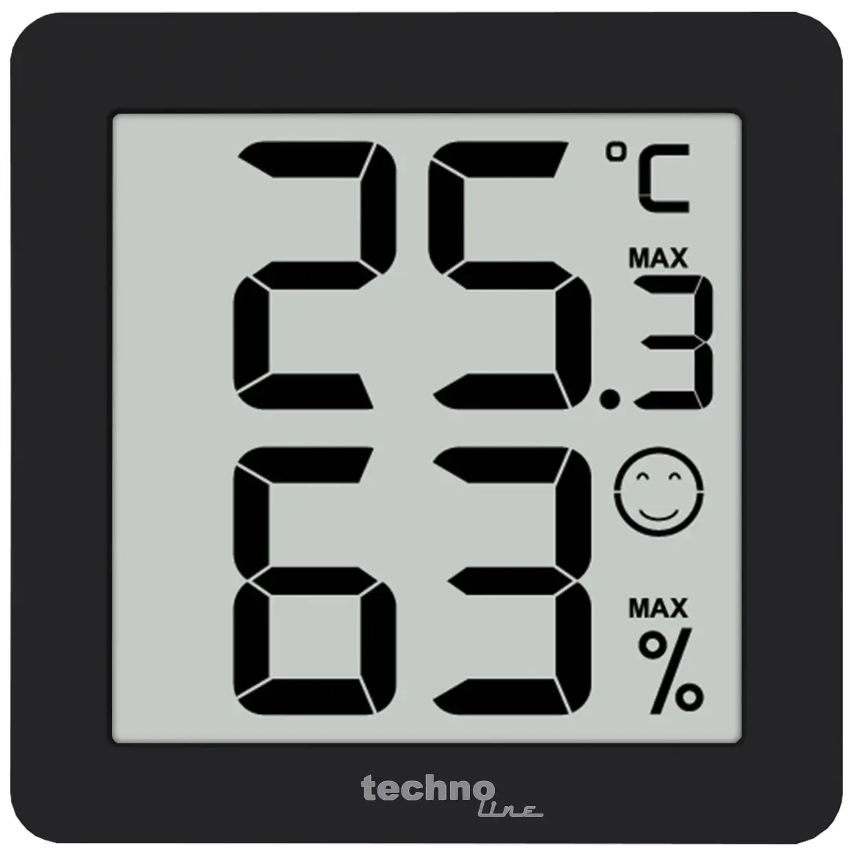 technoline Thermo-Hygrometer WS9425 3er Set schwarz
