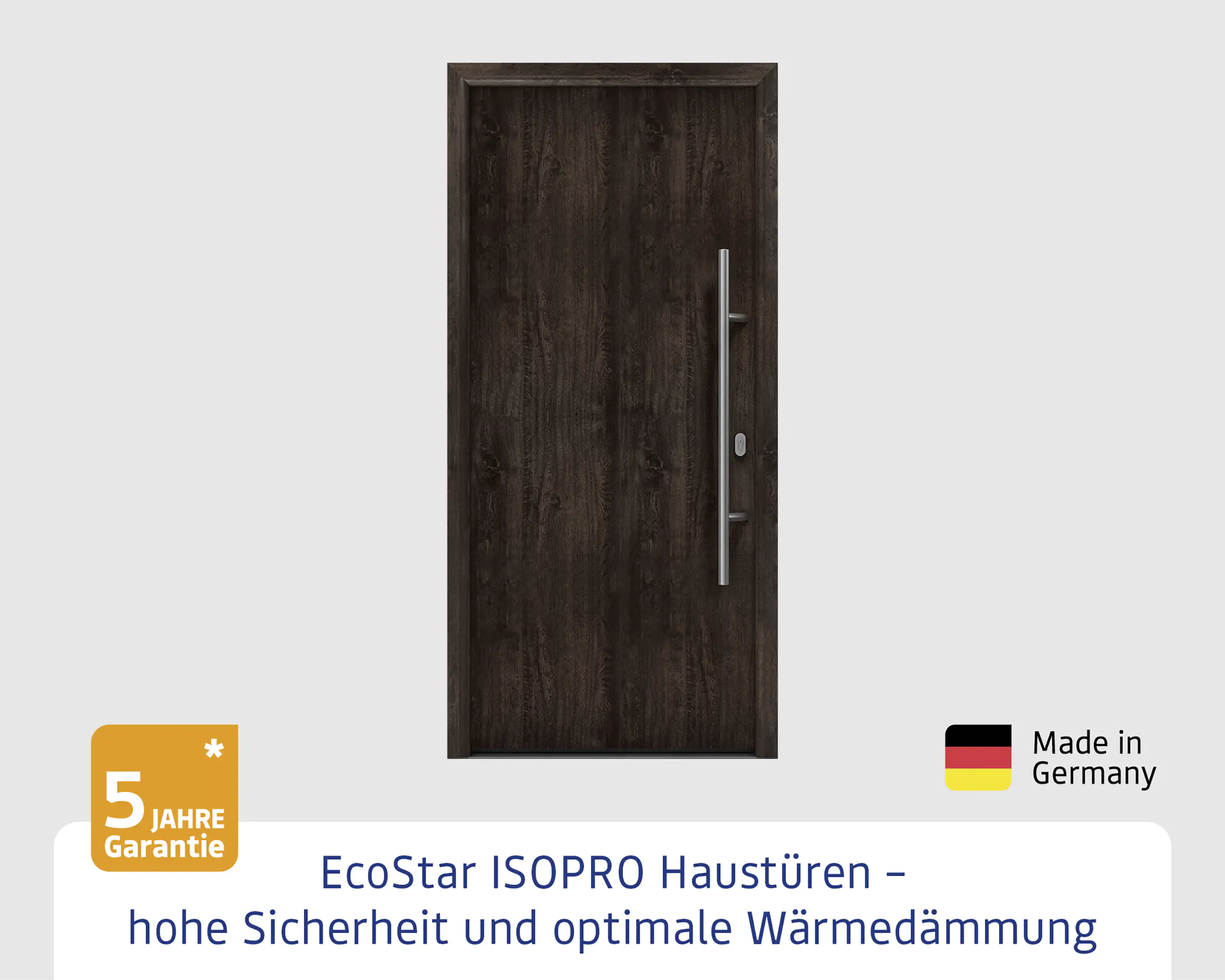EcoStar Haustür ISOPRO IP 010 night oak 110 x 210 cm EcoStar Haustür ISOPRO IP 010 night oak 110 x 210 cm