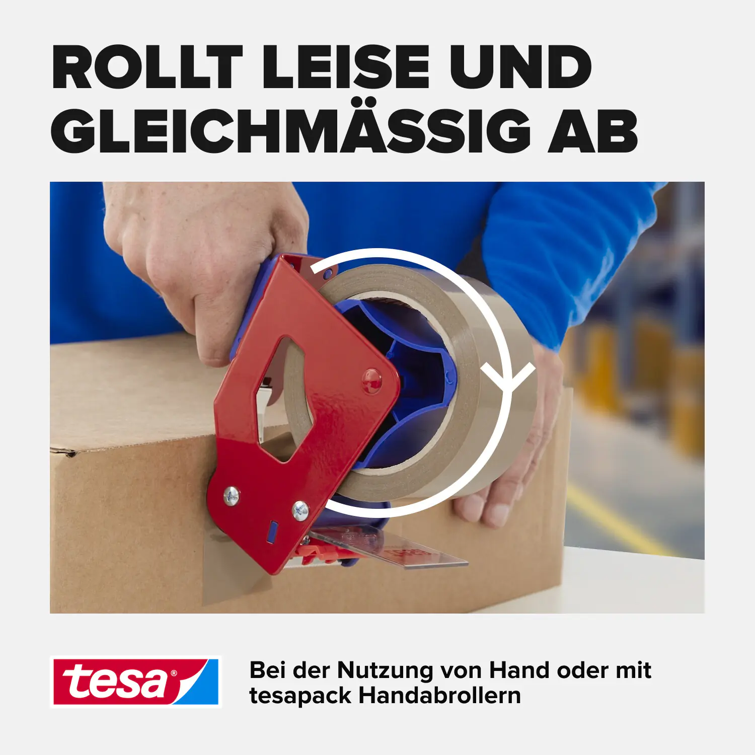 tesa Pack Strong 3 x (66 m x 50 mm), braun