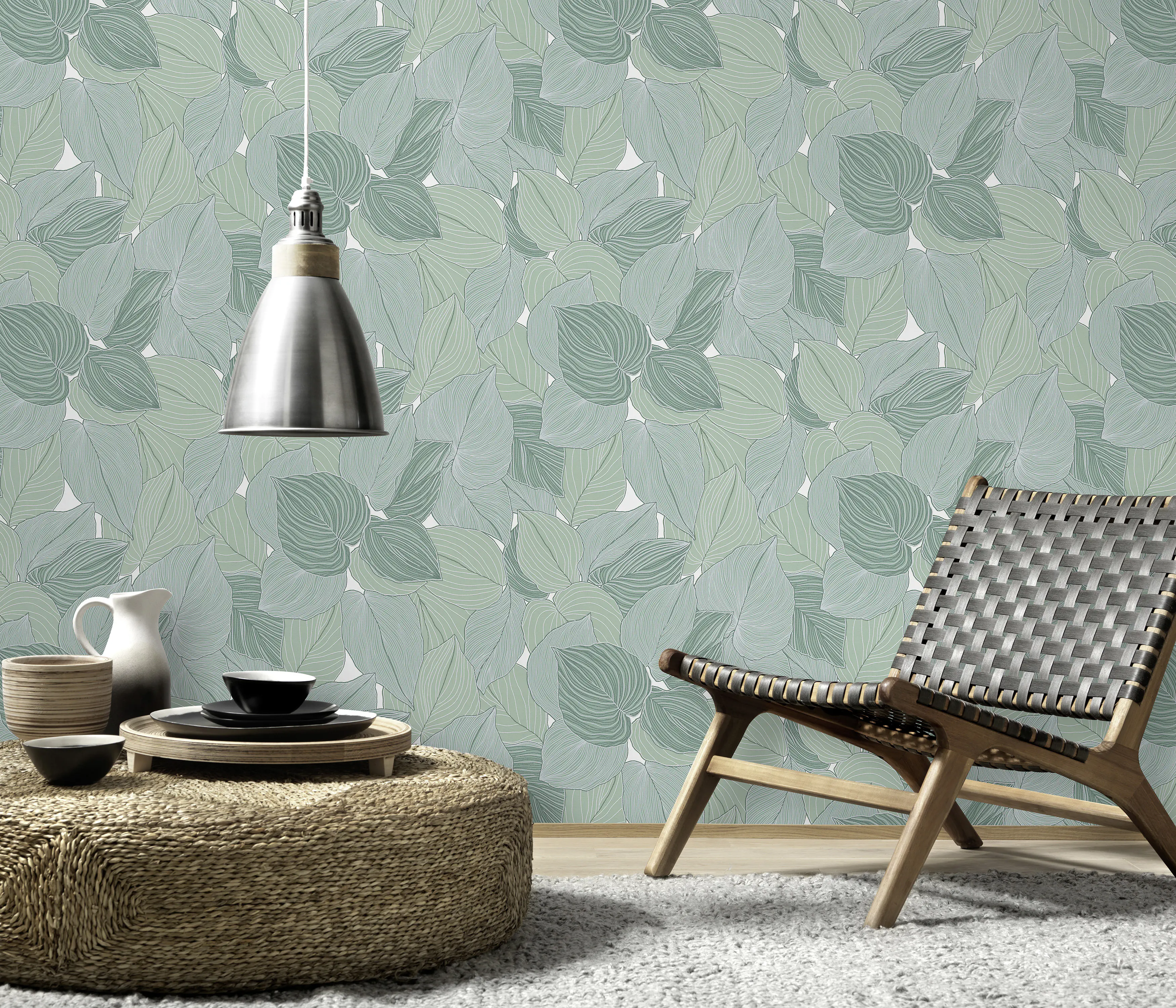 Erismann Vliestapete Floral grün 10,05 x 0,53 m