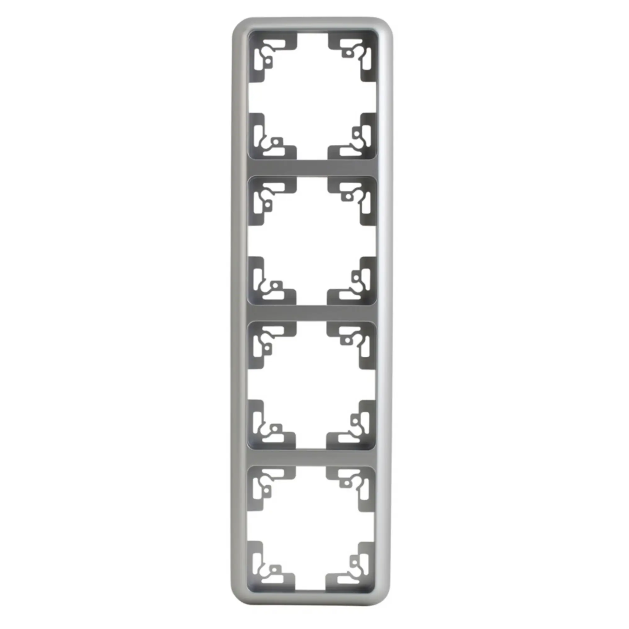 Unitec Abdeckrahmen Montreal 4-fach S503 silber