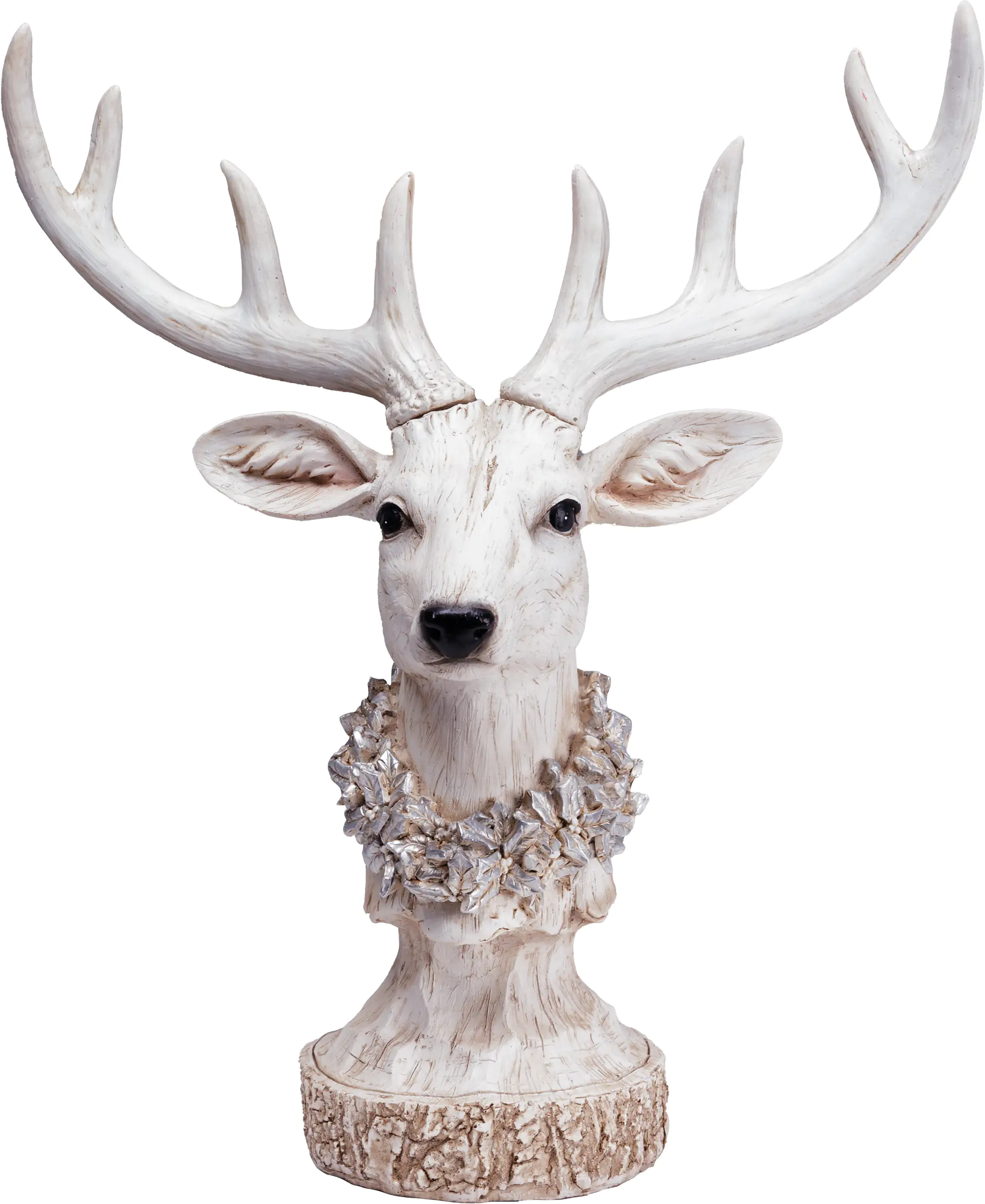 TrendLine Dekofigur Rentierkopf 41,5 x 35 cm beige