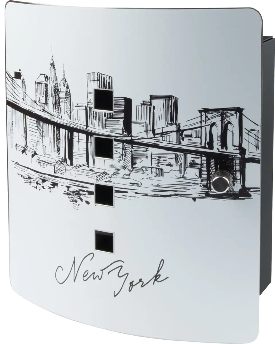 Burg-Wächter Schlüsselkasten Skyline NY - 24.0 x 21.0 x 7.0 cm