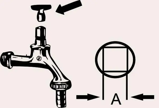 Steckschlüssel mit Vierkant 6,5 mm
