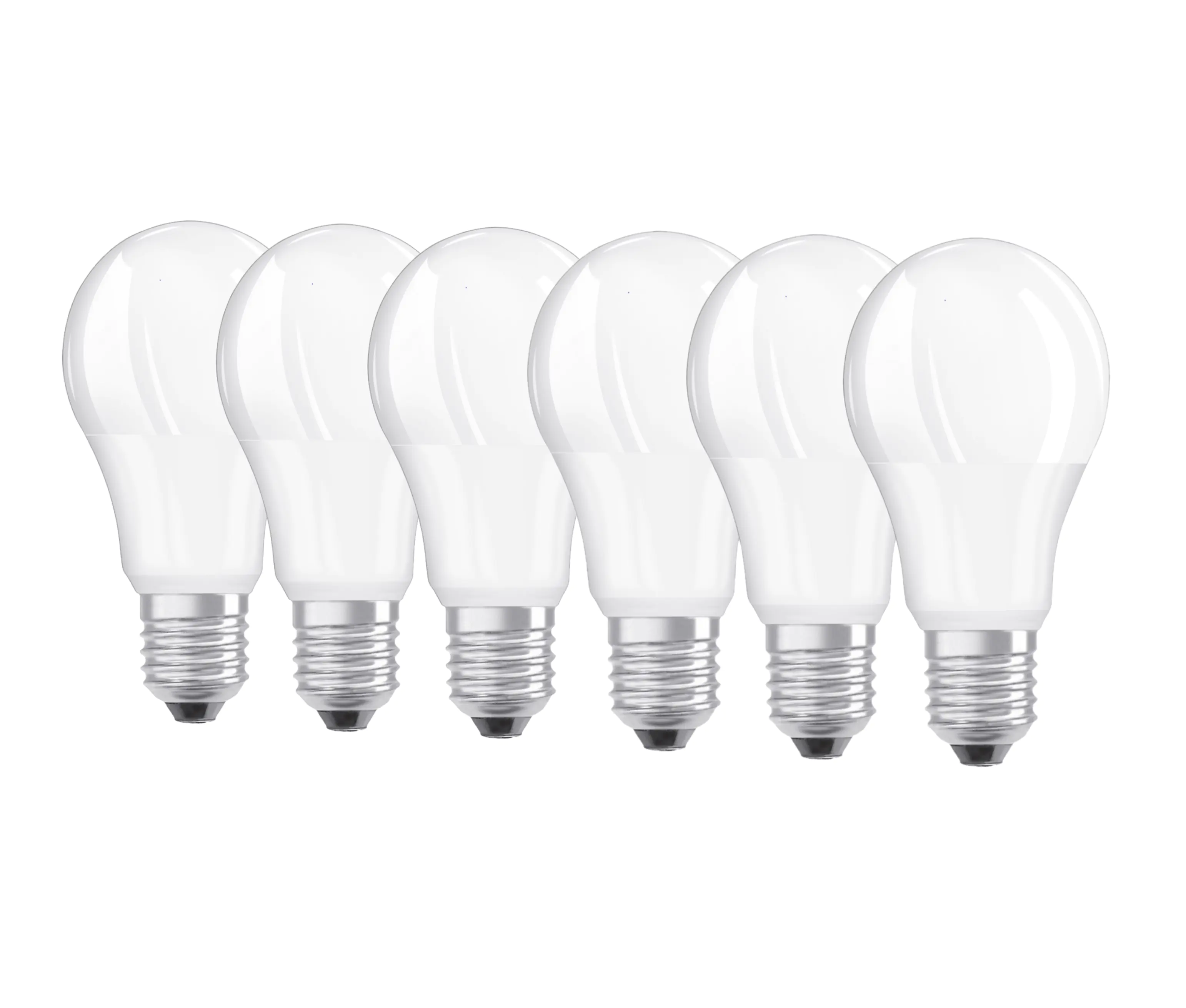 Osram Osram LED Leuchtmittel Klassik A60 E27 6,5 W warmweiß weiß matt 6er Pack