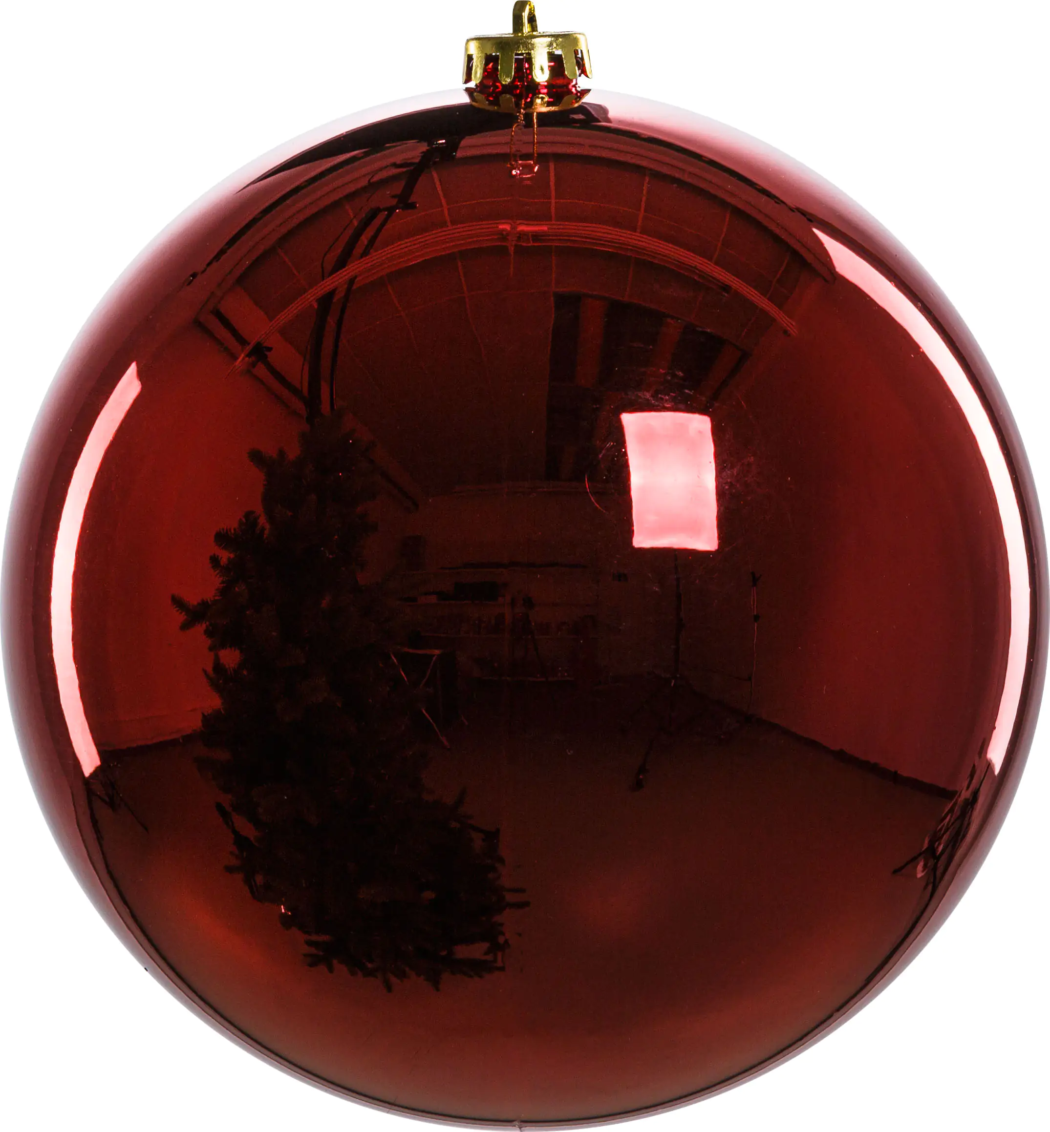 2076601528296_01 TrendLine Weihnachtskugel bruchfest, langlebig Ø 20 cm rot 1 Stück