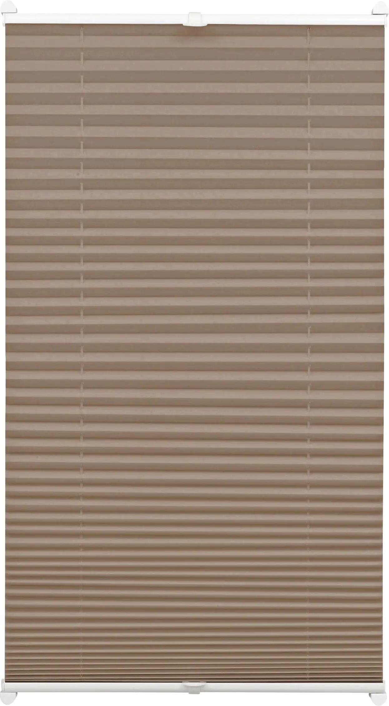 Gardinia EasyFix Plissee taupe 65 x 130 cm mit 2 Bedienschienen