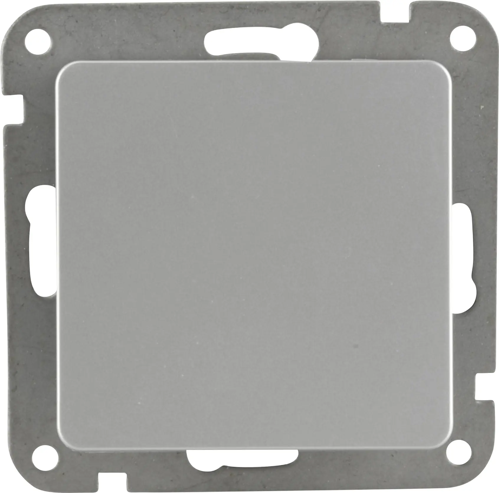 Unitec Taster mit Wippe silber, Serie Le Mans