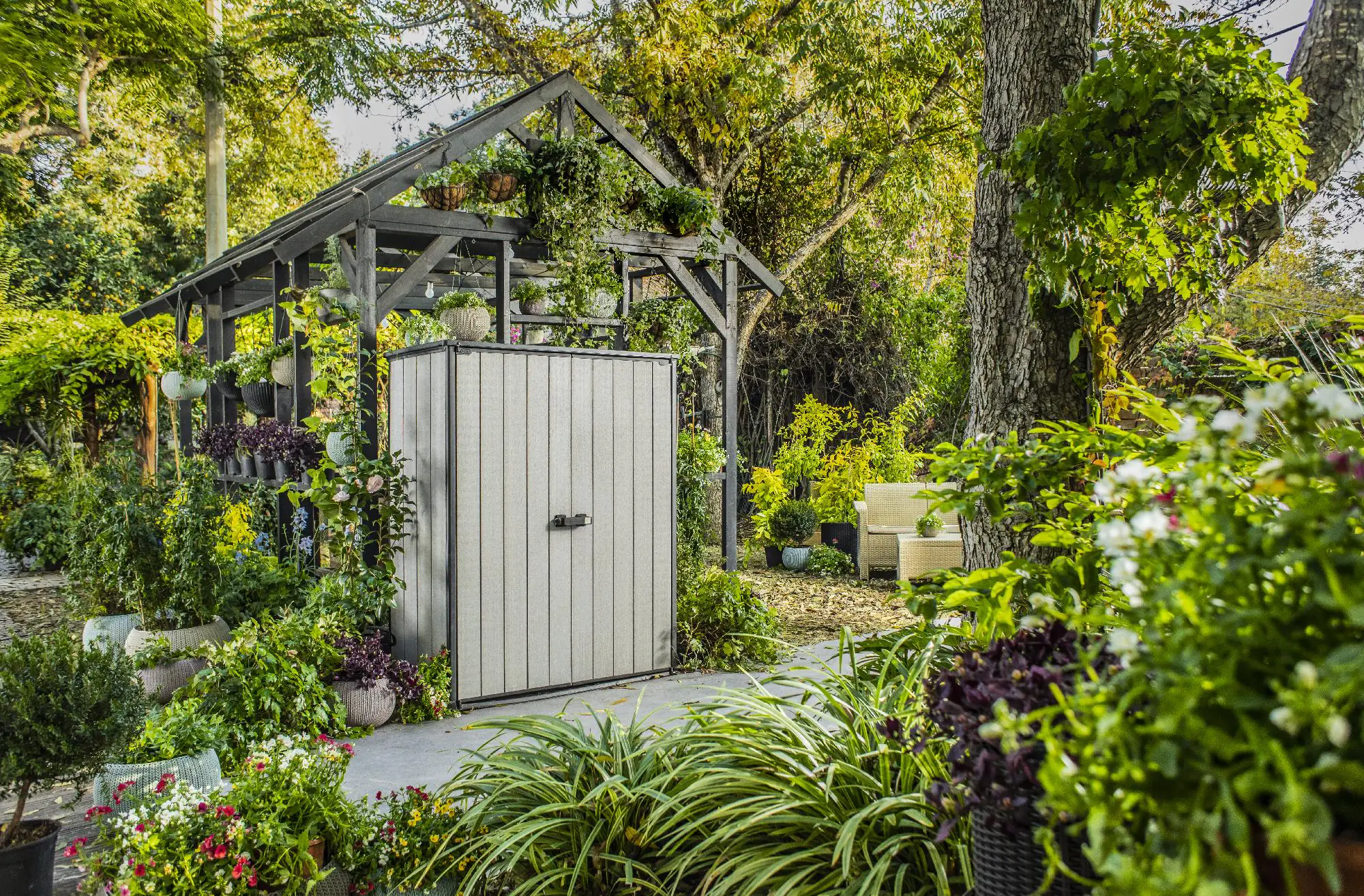 Keter Aufbewahrungsschrank High Store+ 140 x 73,6 x 170 cm