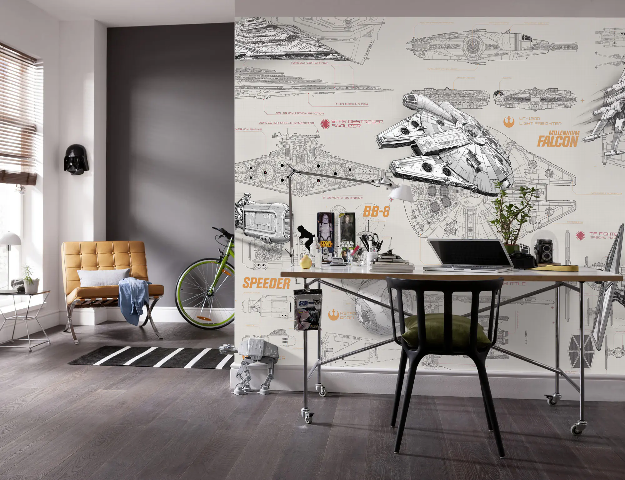 Komar Fototapete Star Wars Blueprint 368 x 254 cm 