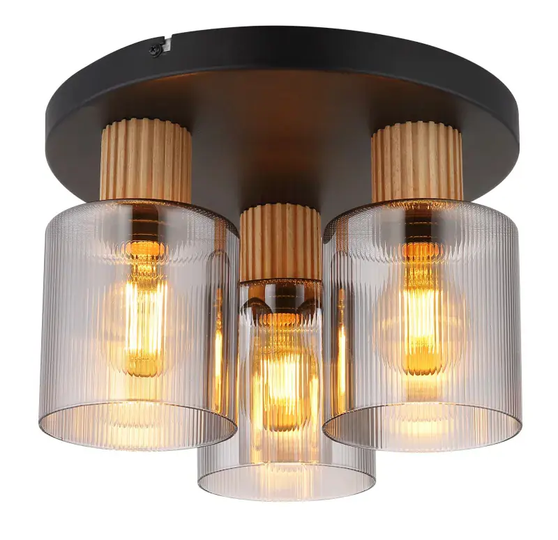 Globo Deckenleuchte Aleidis 30 x 21 cm Ø x H schwarz matt