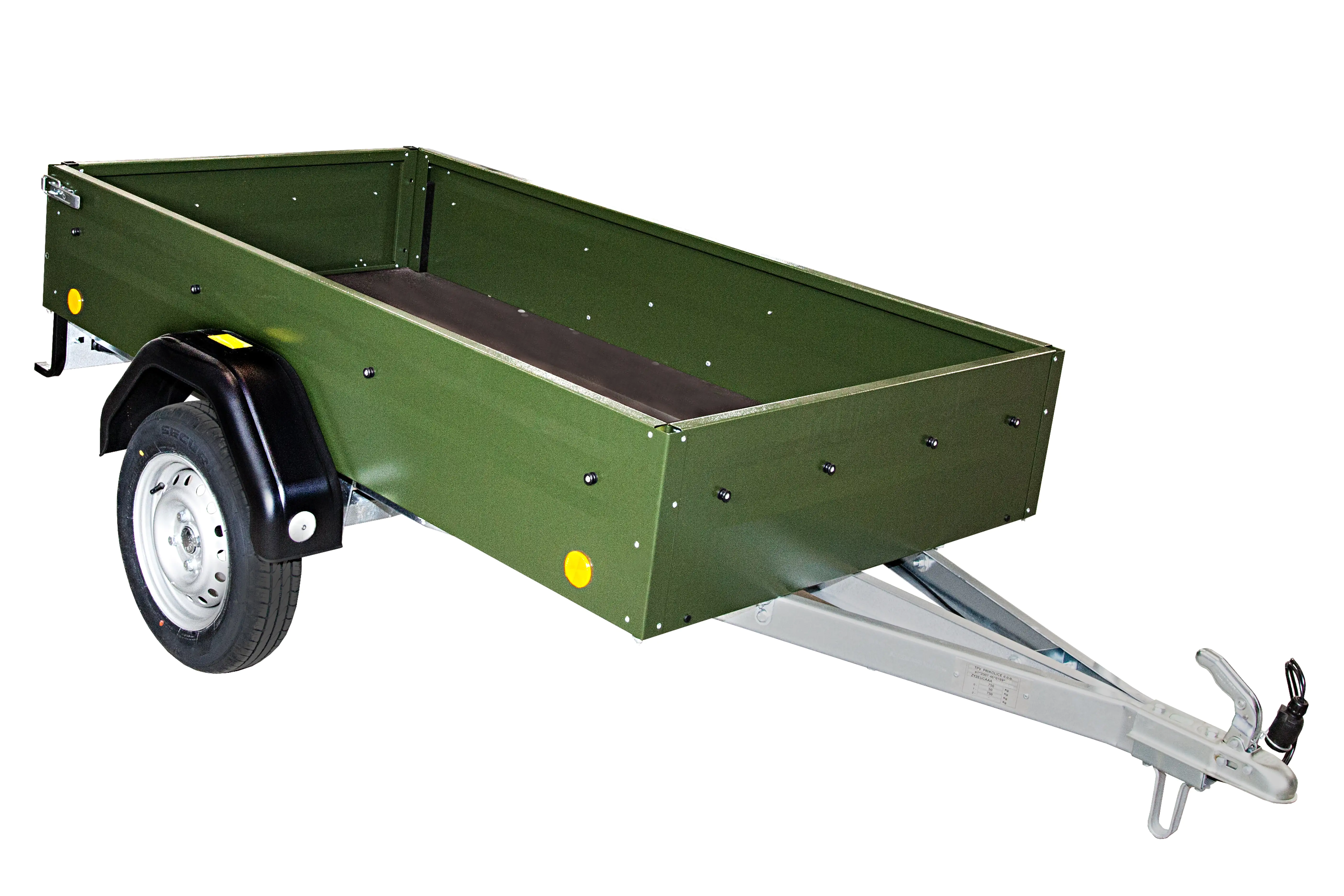 TPV PKW-Anhänger TL-EU2 bronzegrün pulverbeschichtet ungebremst 750kg