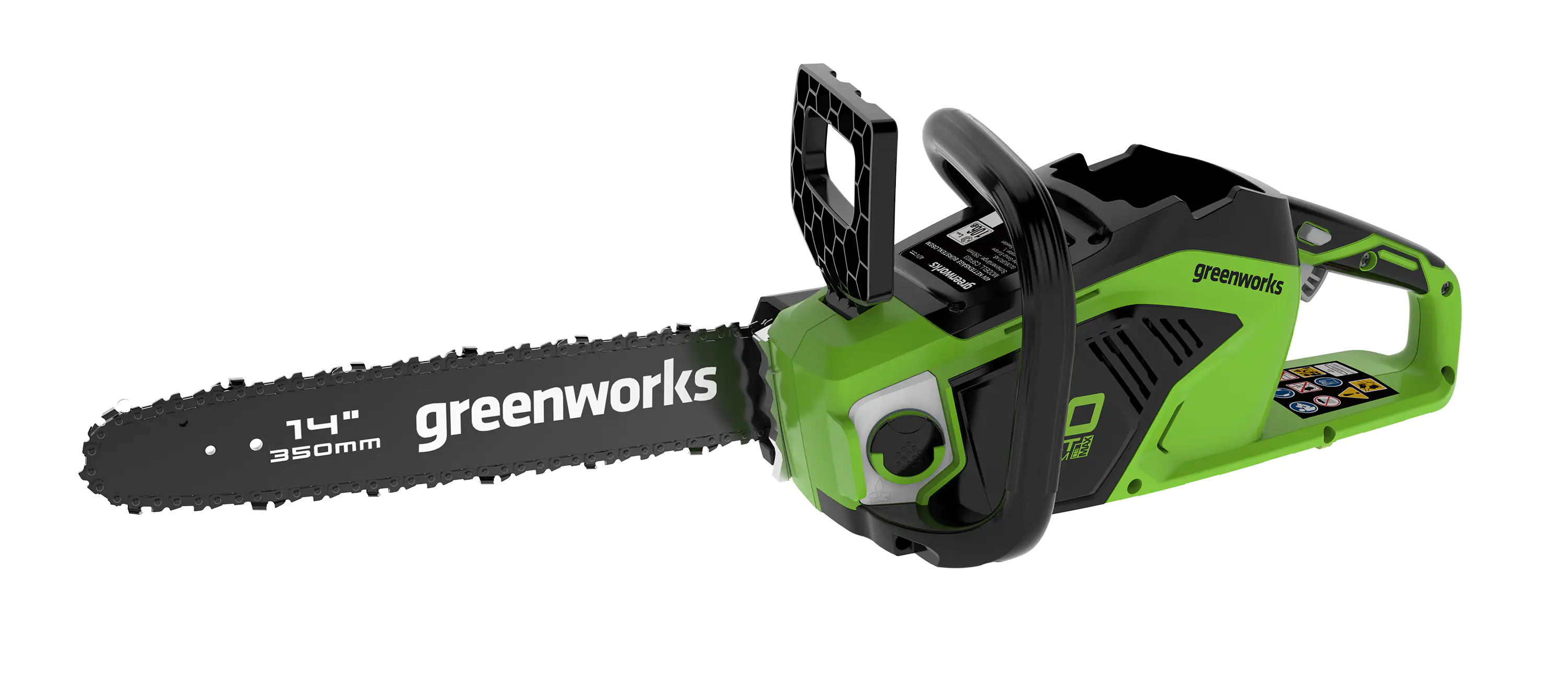 Greenworks Akku-Kettensäge 40 V ohne Akku und Ladegerät 35 cm Schwertlänge