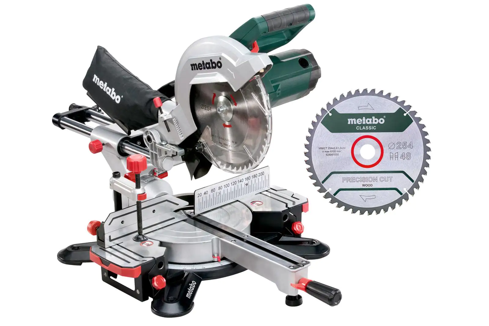 Metabo Kappzugsäge KGS 254 M inkl. 2 x Hartmetall-Sägeblatt Metabo Kappzugsäge KGS 254 M inkl. 2 x Hartmetall-Sägeblatt