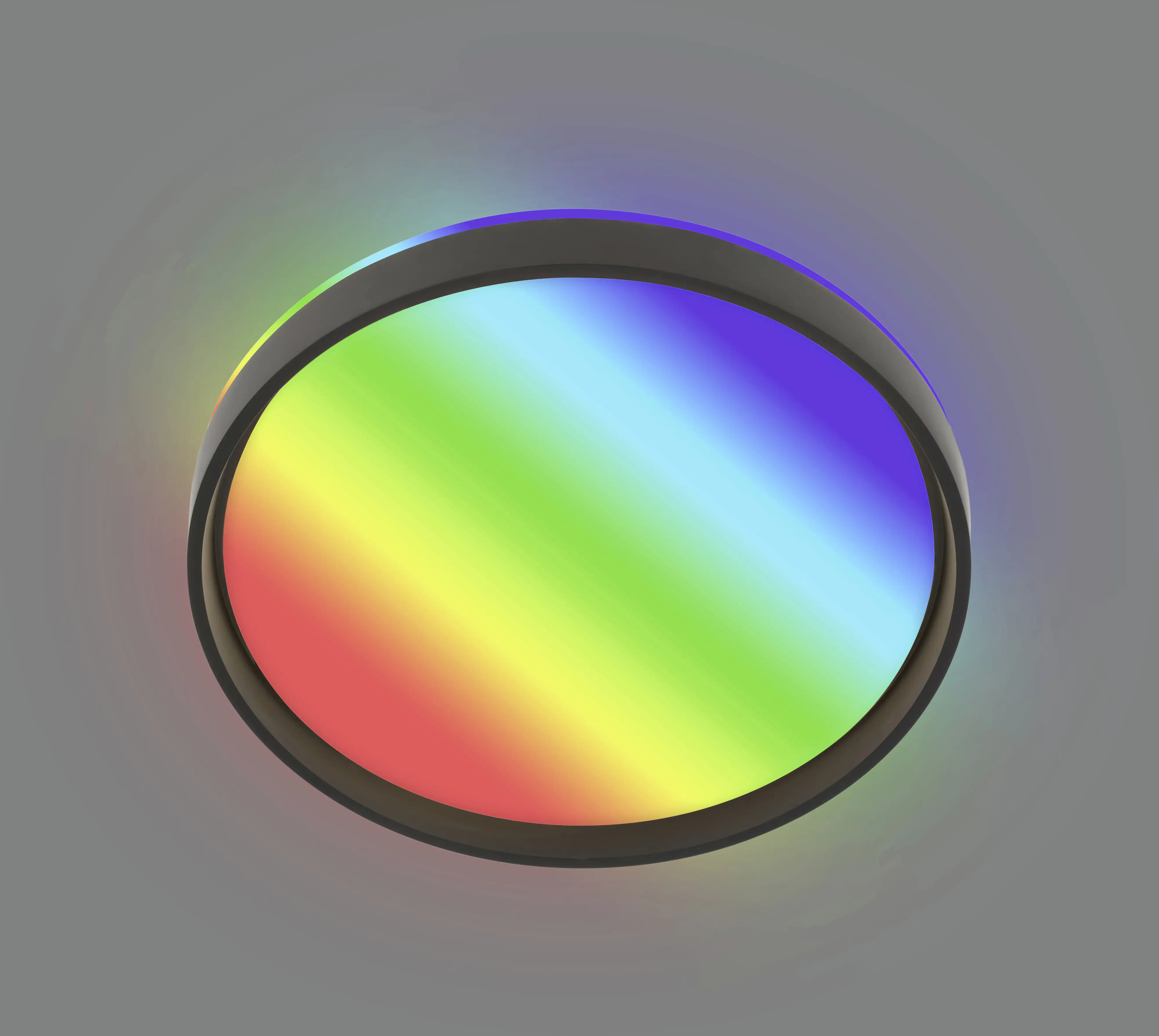 Briloner LED-Deckenleuchte Jus Ø48,5 cm schwarz matt RGB dimmbar