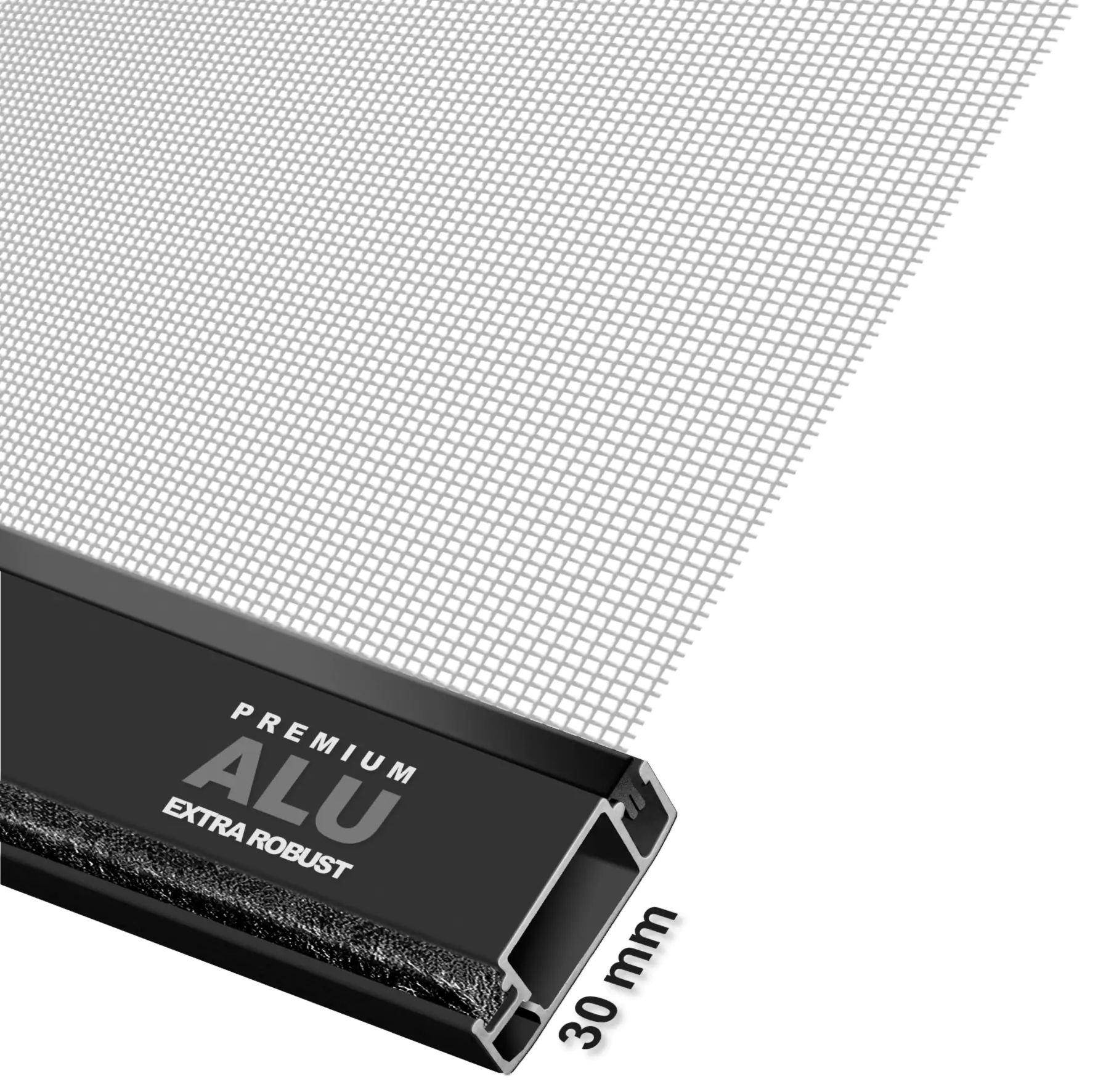 Schellenberg Fliegenschutz-Fenster PREMIUM 140 x 150 cm anthrazit/anthrazit kürzbar