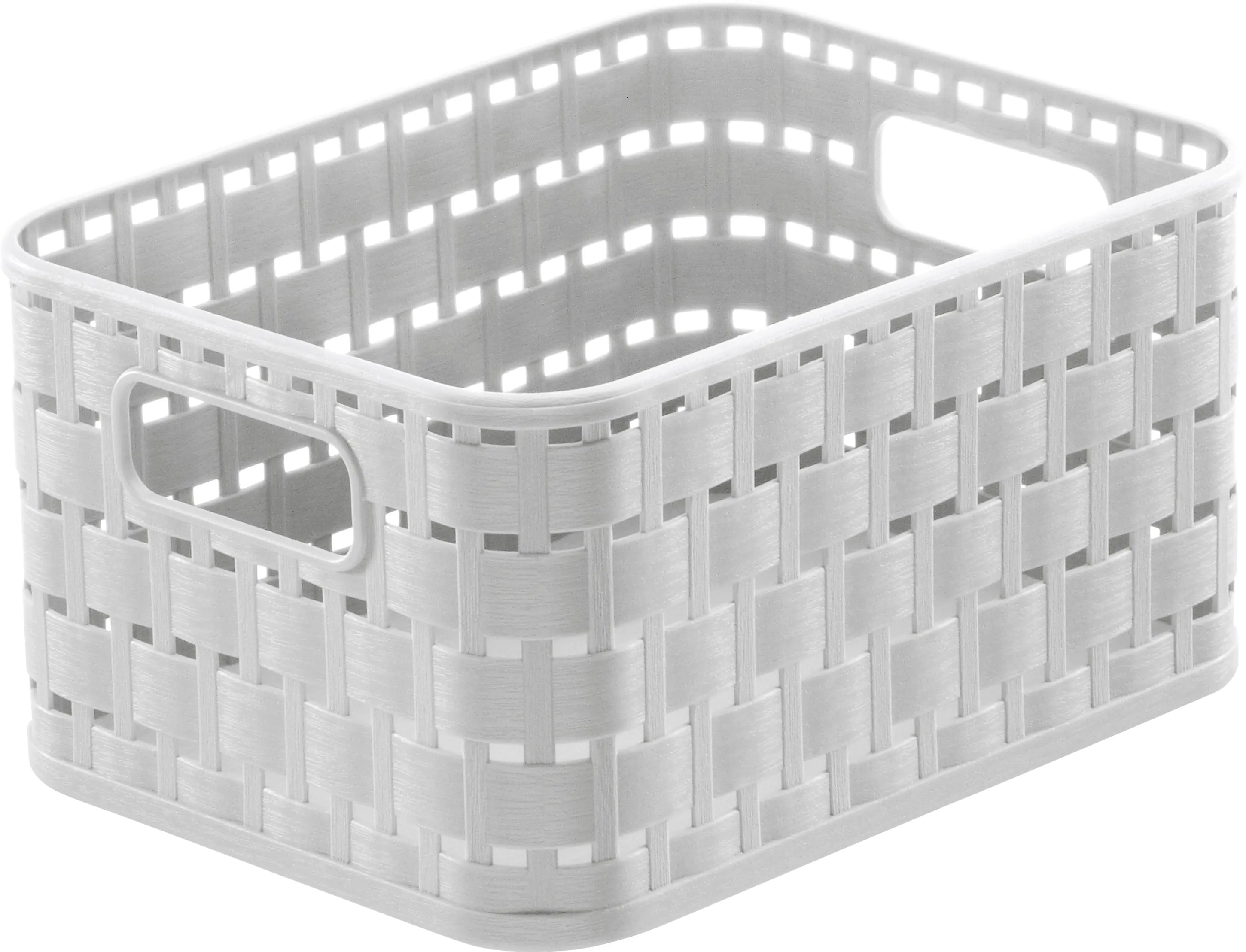 Rotho Korb Country A6, 2 L mistletoe weiß