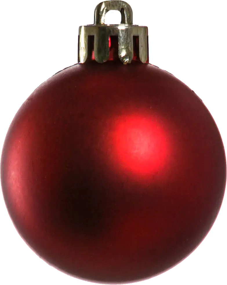 2076601526827_02 TrendLine Weihnachtskugeln bruchfest Ø 4 cm rot 16 Stück