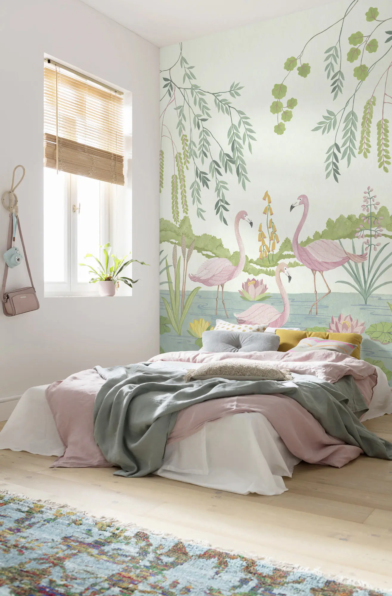 Komar Vlies Fototapete Flamingo Vibes 200 x 280 cm 