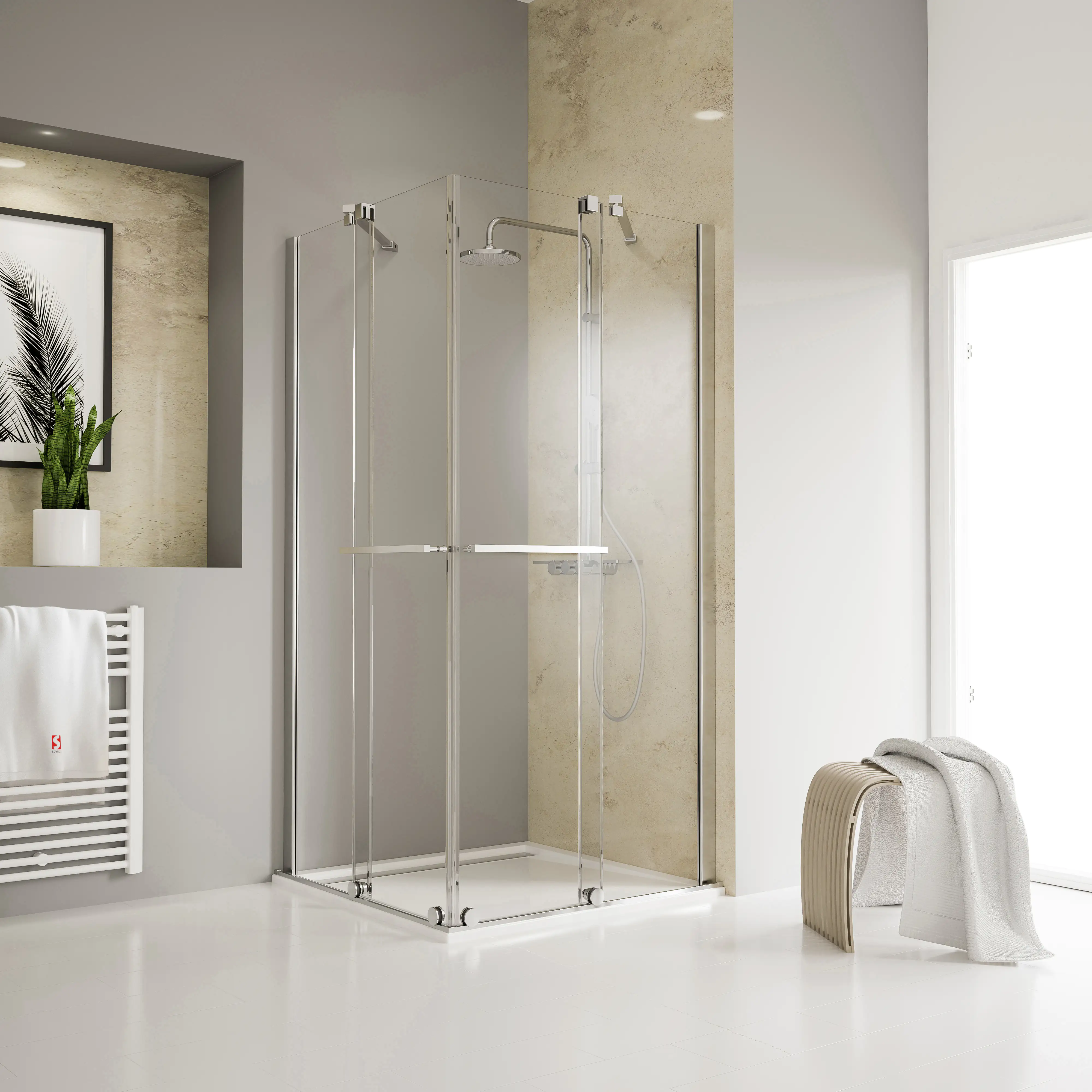 Schulte Eckeinstieg Schiebetür 90 x 200 cm Toura